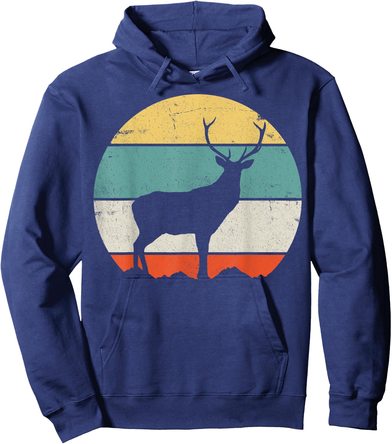 Hunting Deer Hoodie - Hoodie | Navy