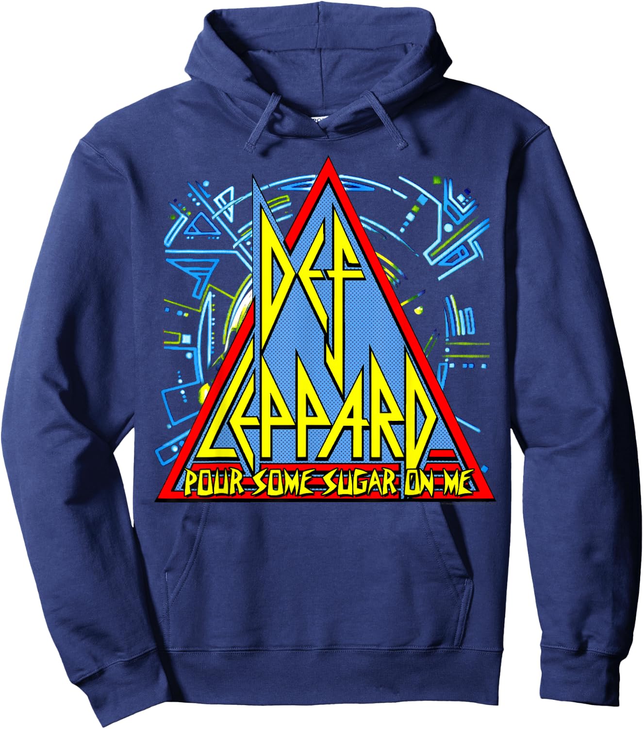 Def Leppard - Sugar Logo Hoodie - Hoodie | Navy