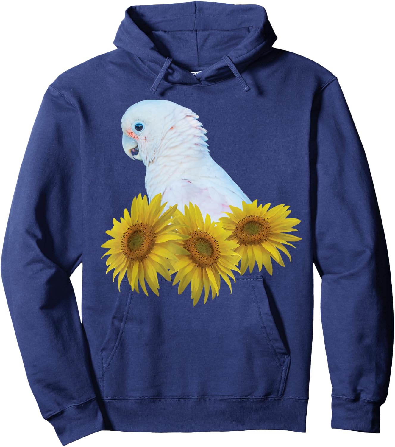Goffins Cockatoo Parrot Sunflower Hoodie - Hoodie | Navy