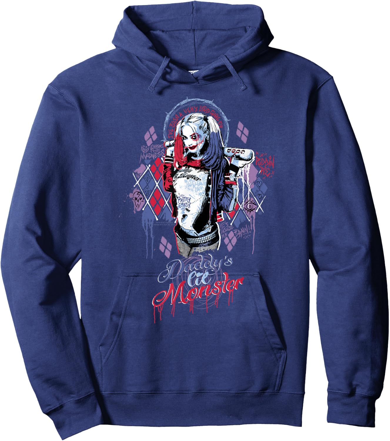 Suicide Squad Harley Quinn Bad Girl Hoodie - Hoodie | Navy