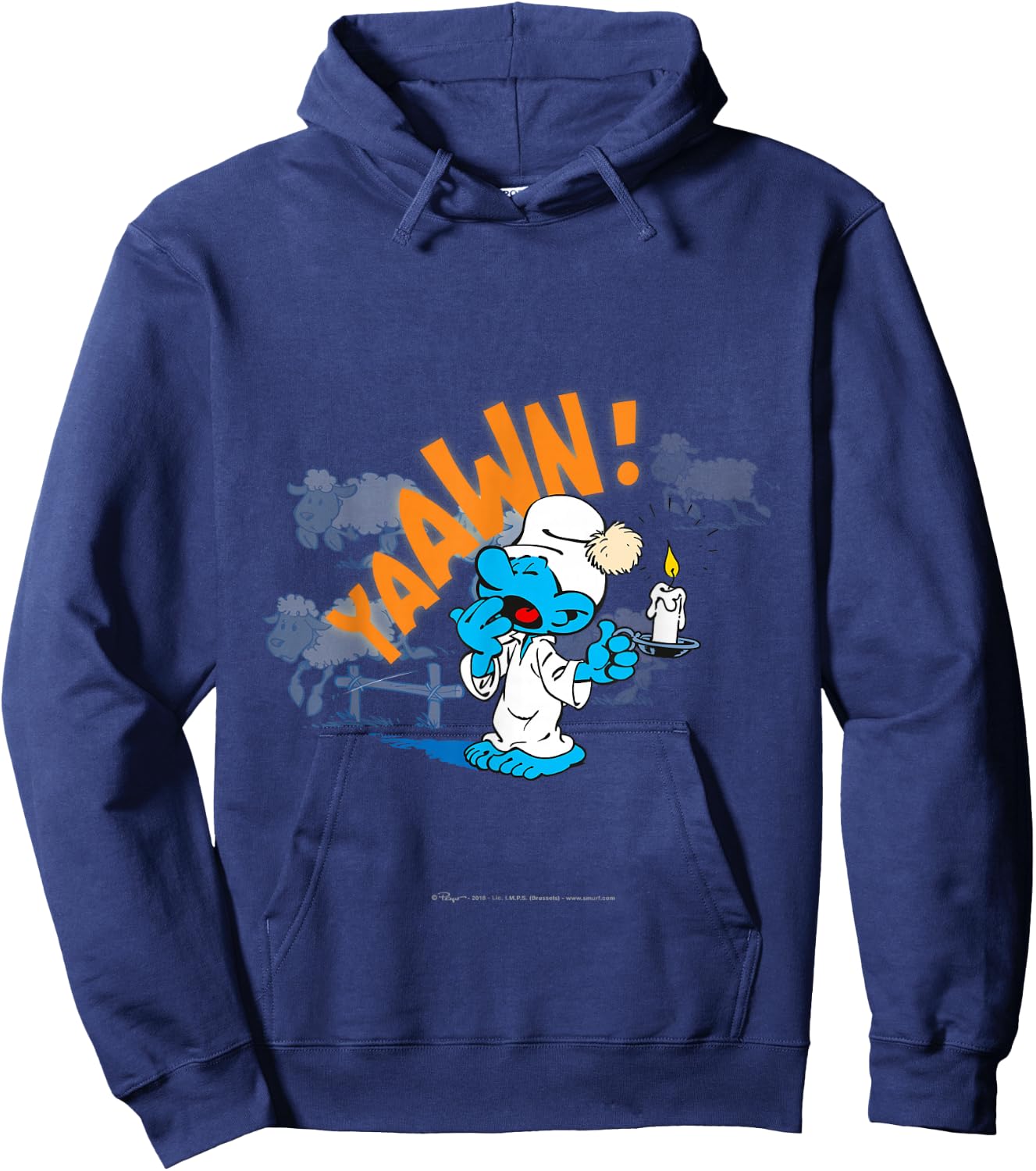 Sleepy Smurf Hoodie - Hoodie | Navy