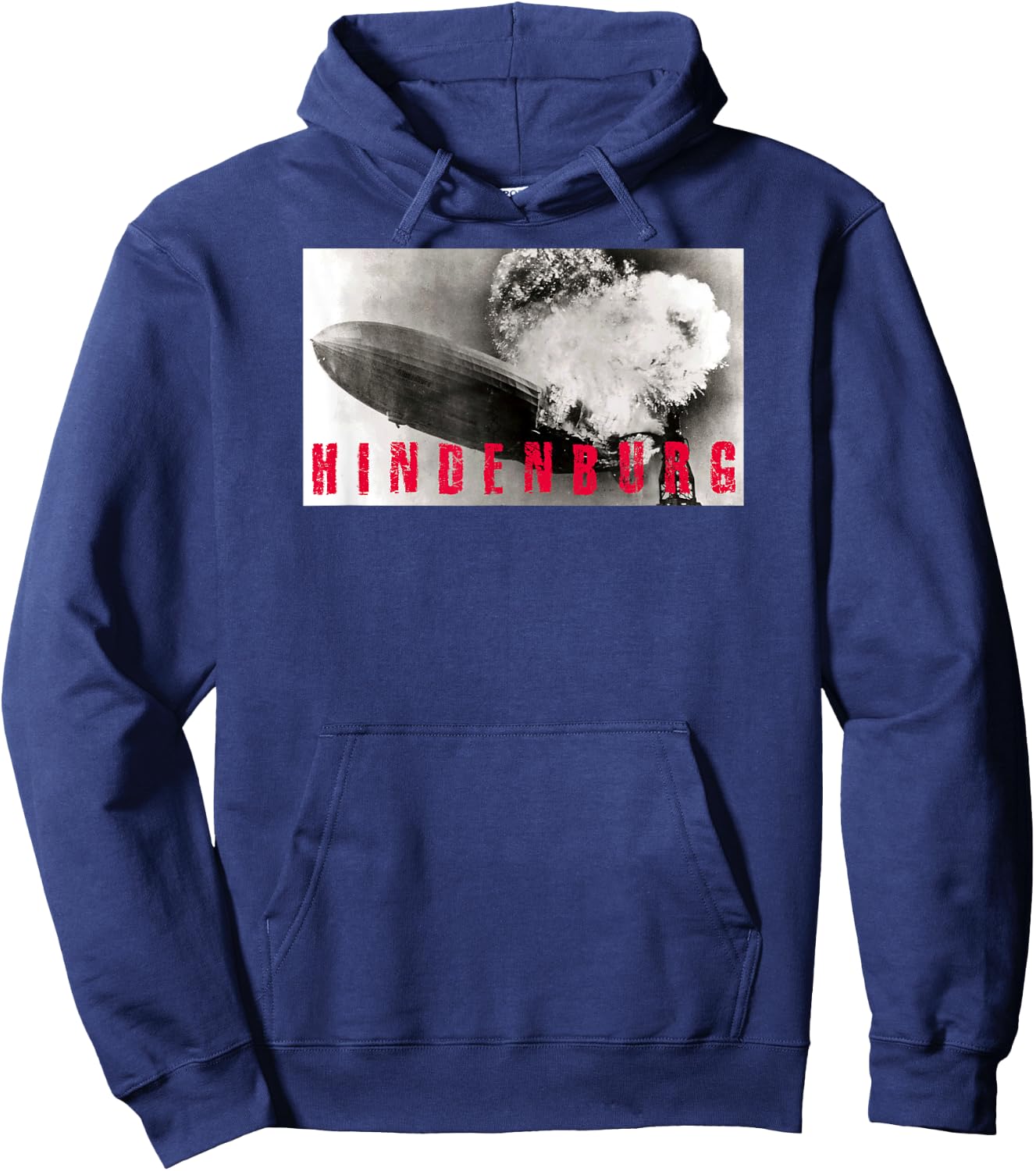 Hindenburg Disaster Explosion Burning Shirt Hoodie - Hoodie | Navy
