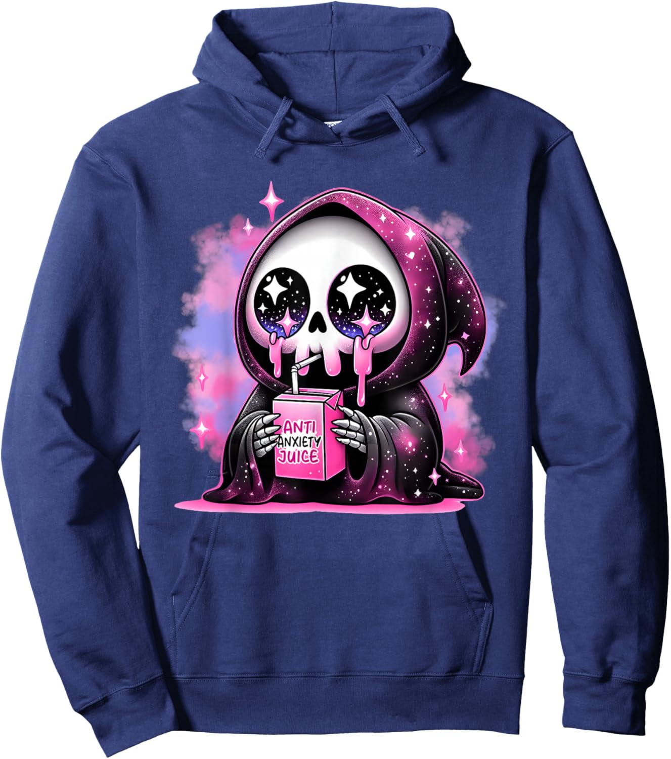 Funny Grim Reaper , Shirt or Women Hoodie - Hoodie | Navy