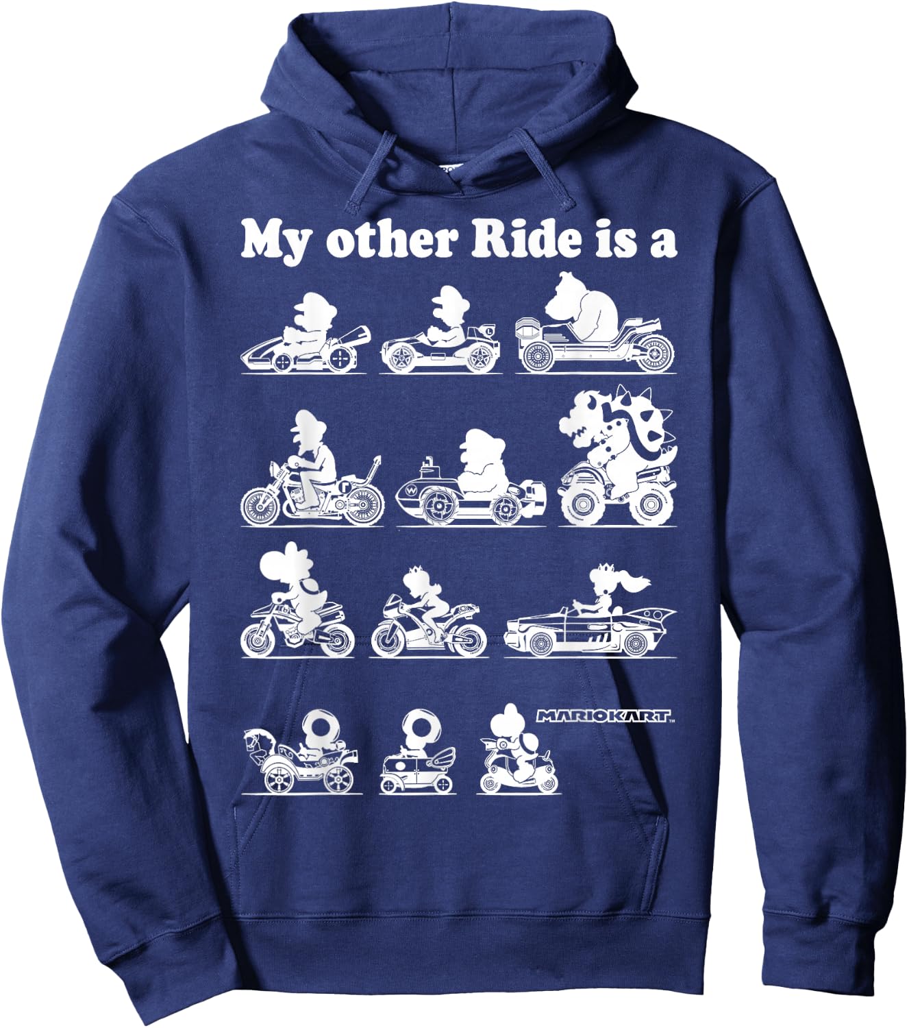 Nintendo Mario Kart My Other Ride Graphic Hoodie - Hoodie | Navy