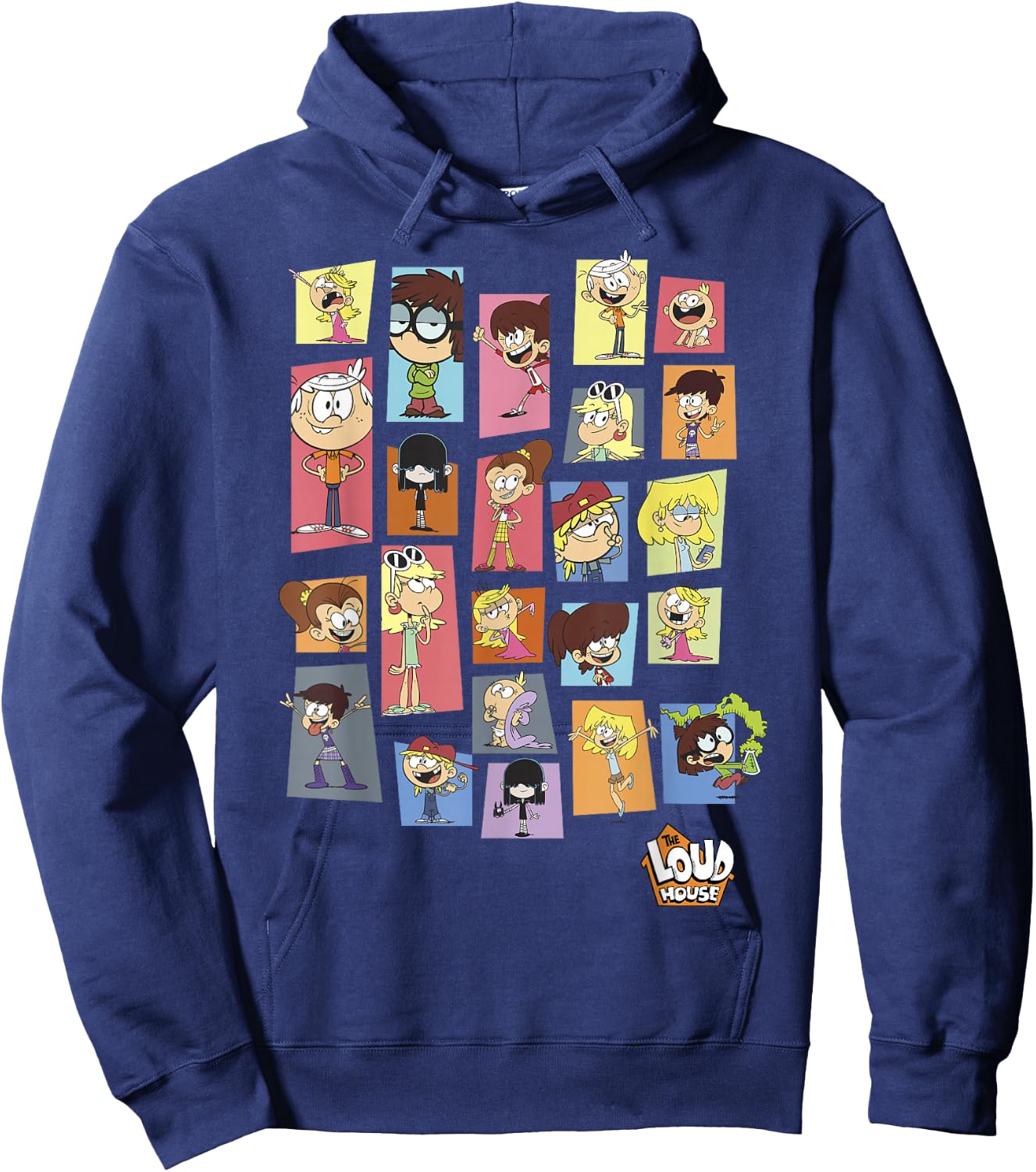 The Loud House Colorful Panels Logo Hoodie - Hoodie | Navy