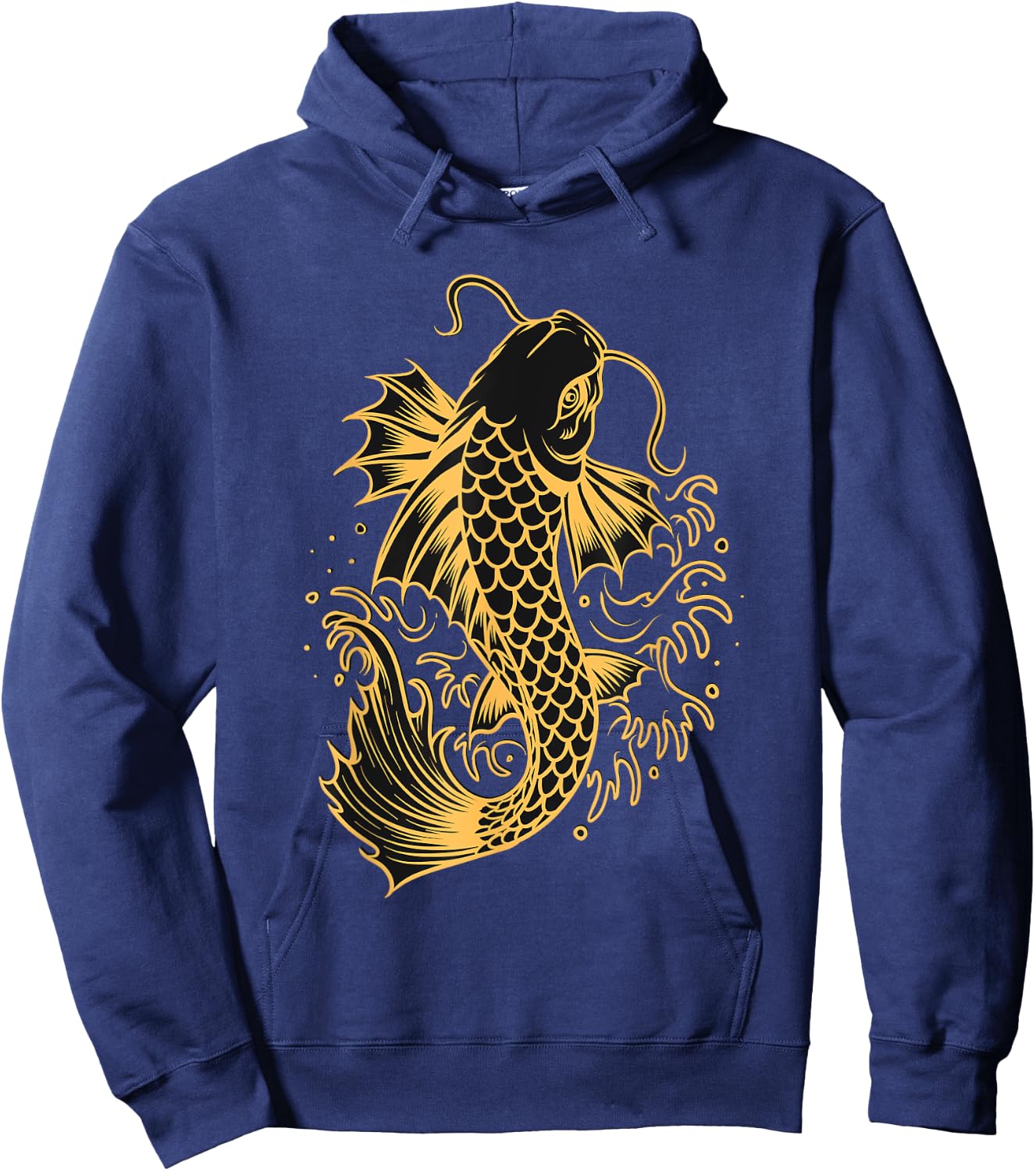 Koi Fish Japanese Asian Carp Hoodie - Hoodie | Navy