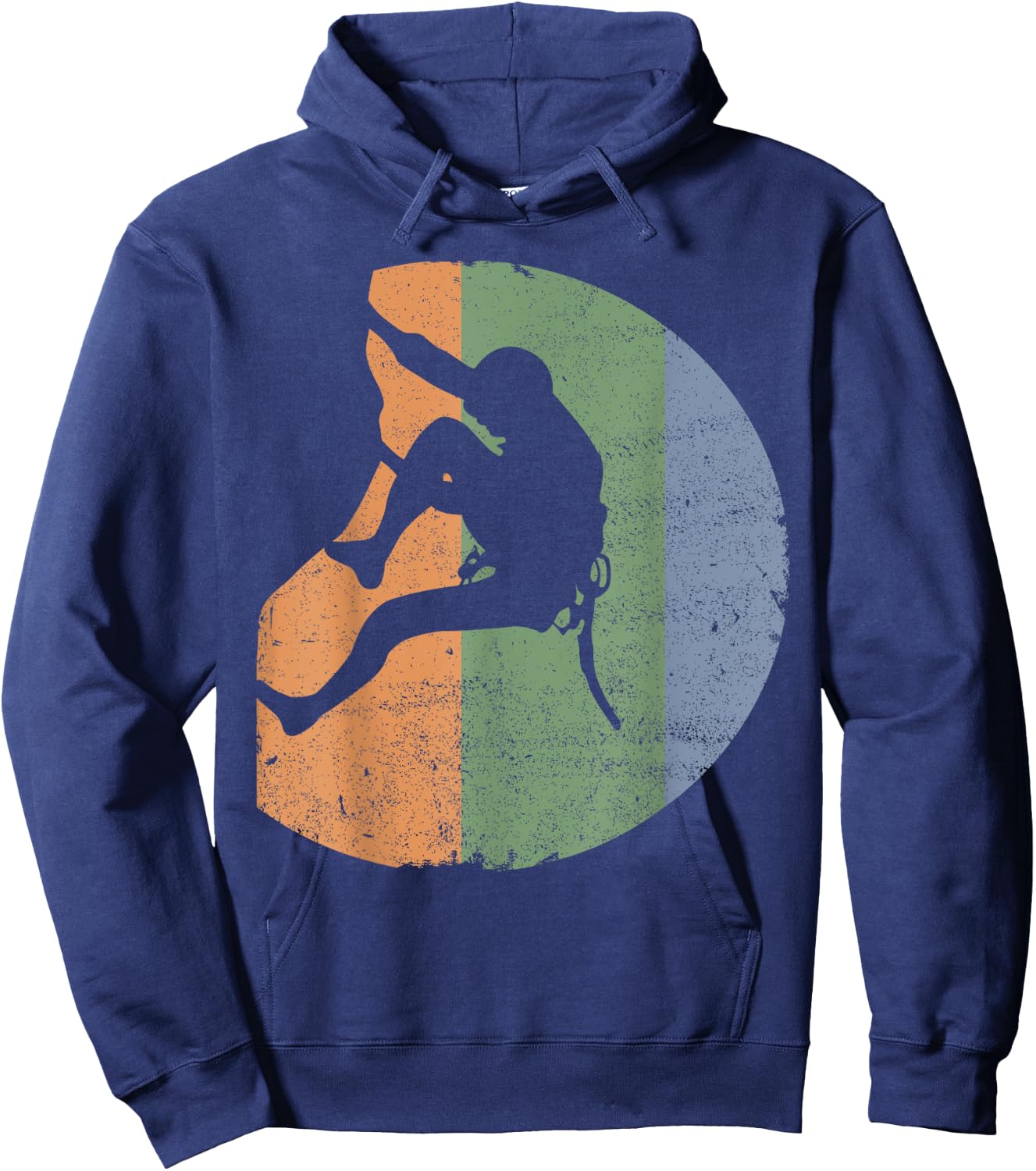 Rock Climbing Vintage Climber - Outdoor Gear Hoodie - Hoodie | Navy