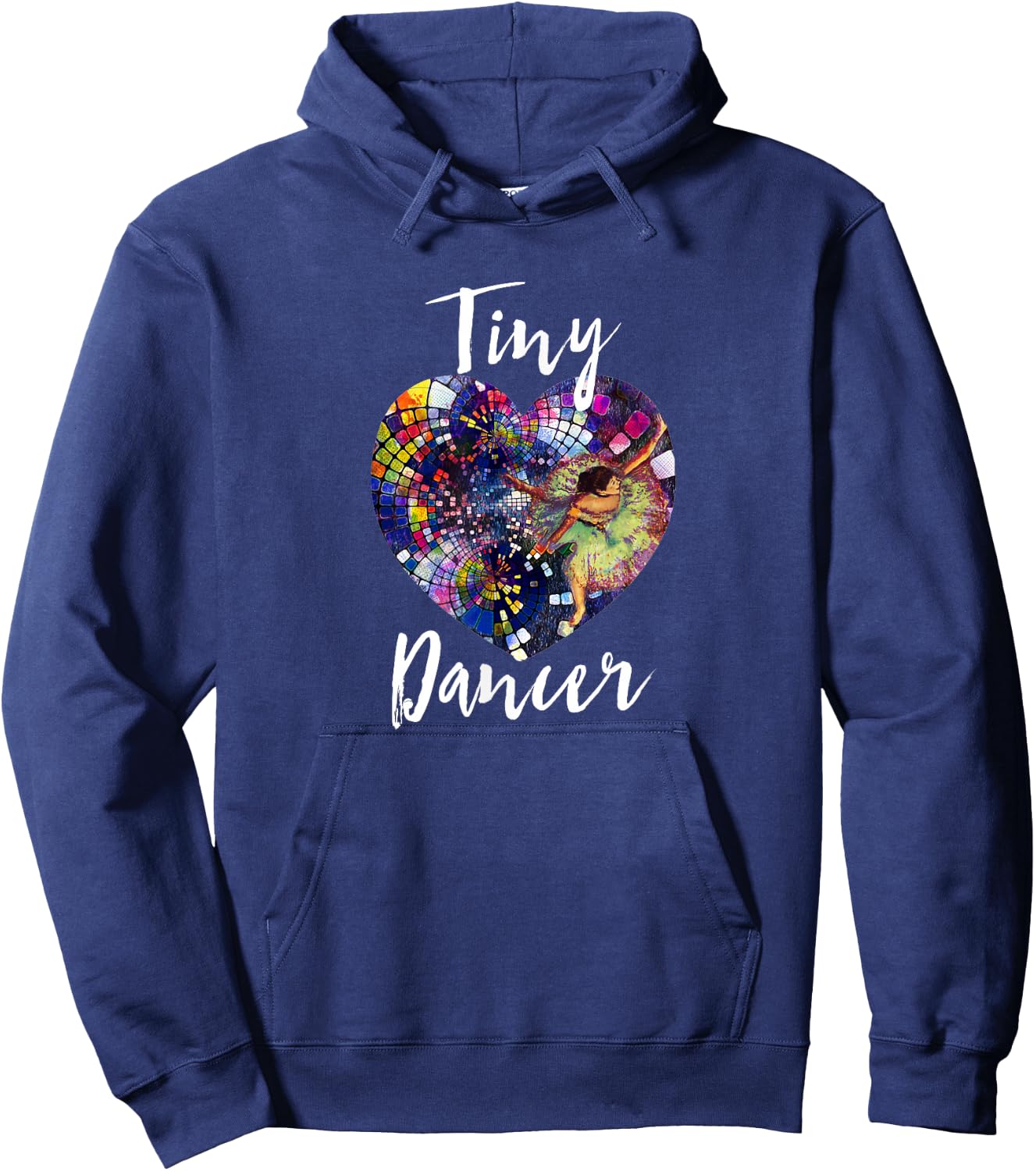 Tiny Dancer Degas Ballerina Heart Hoodie - Hoodie | Navy