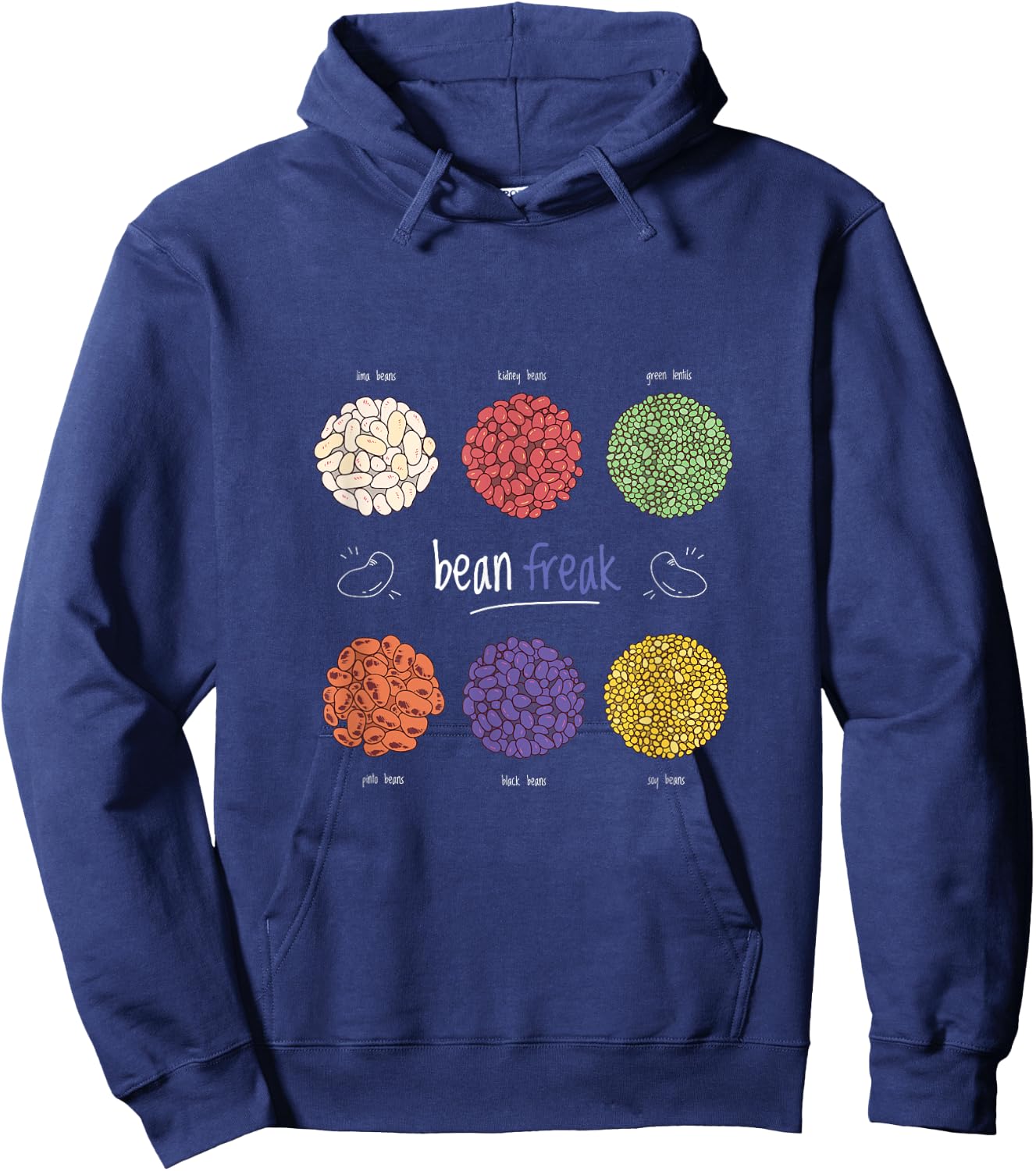 Bean Freak Cool Funny Gift Bean Lovers Hoodie - Hoodie | Navy
