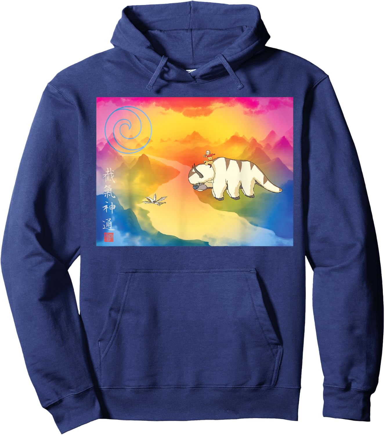 Avatar Flying Bison Center Hoodie - Hoodie | Navy