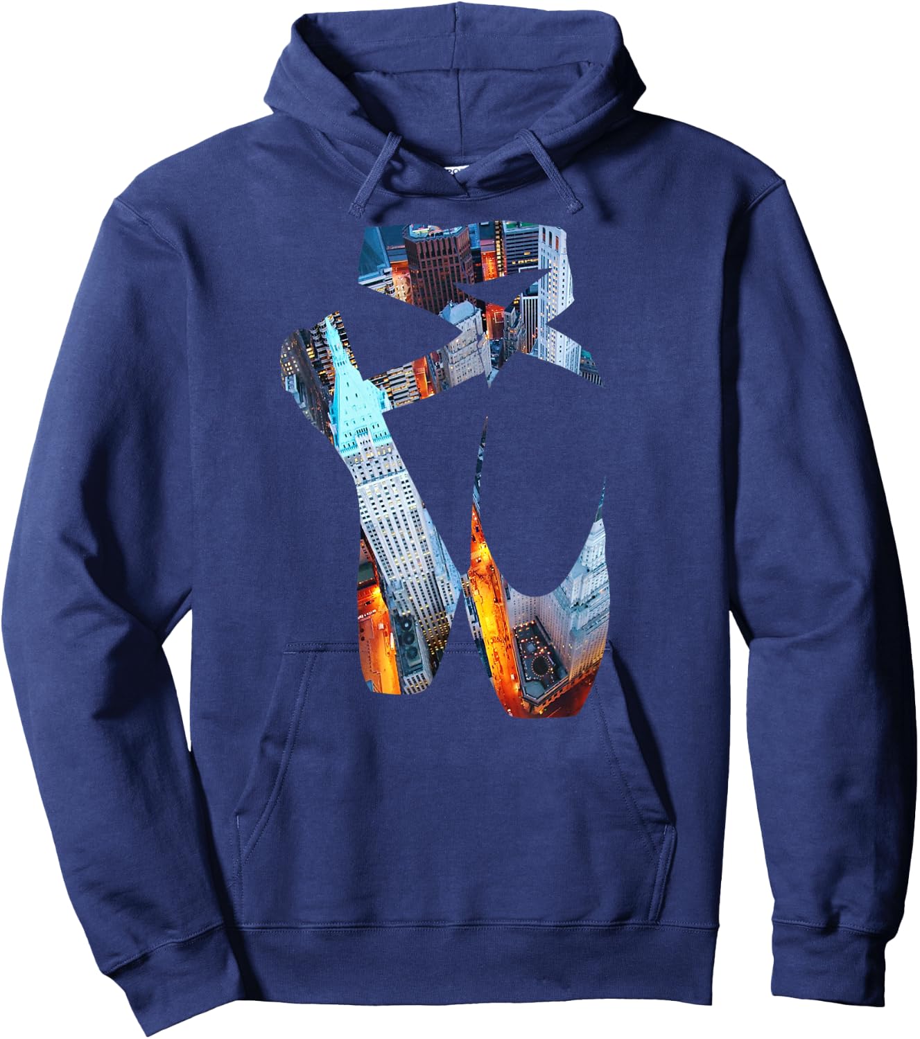 New York Ballet Pointe Shoe - Women Girls Hoodie - Hoodie | Navy