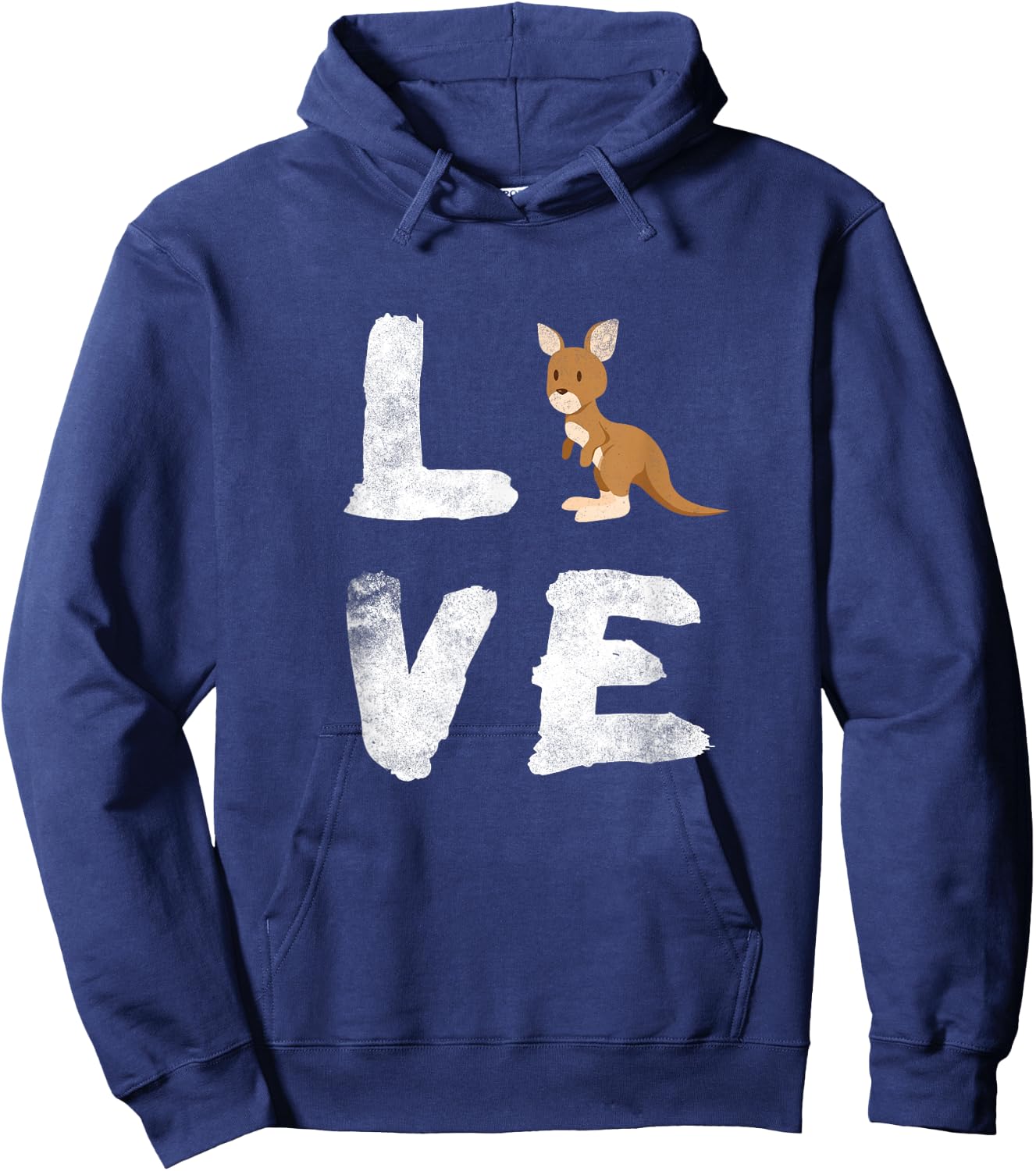 I Love Kangaroo Australia Pride Animal Gift Hoodie - Hoodie | Navy