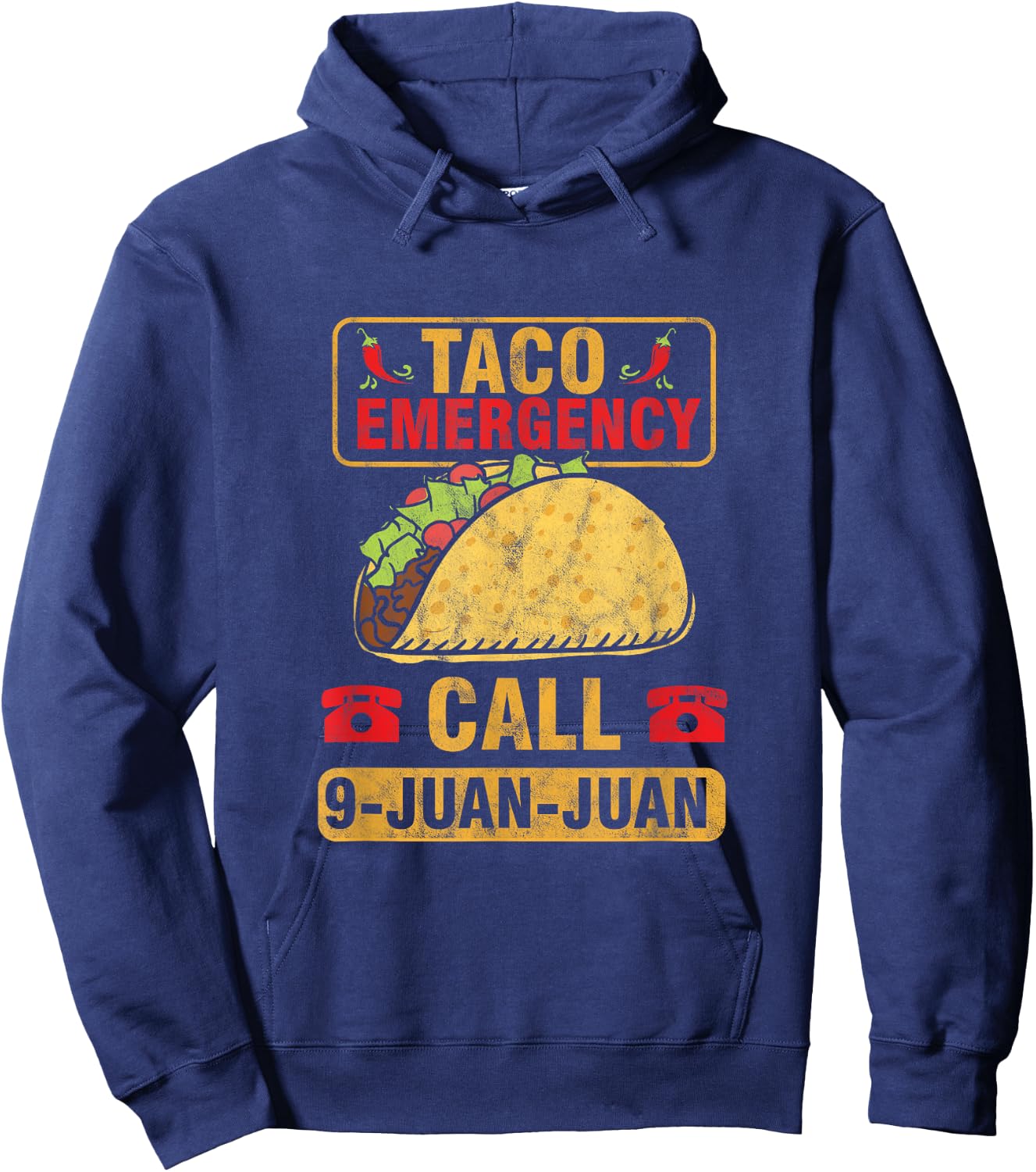 Taco Notruf 9 Juan Cinco De Mayo Mexican Hoodie - Hoodie | Navy