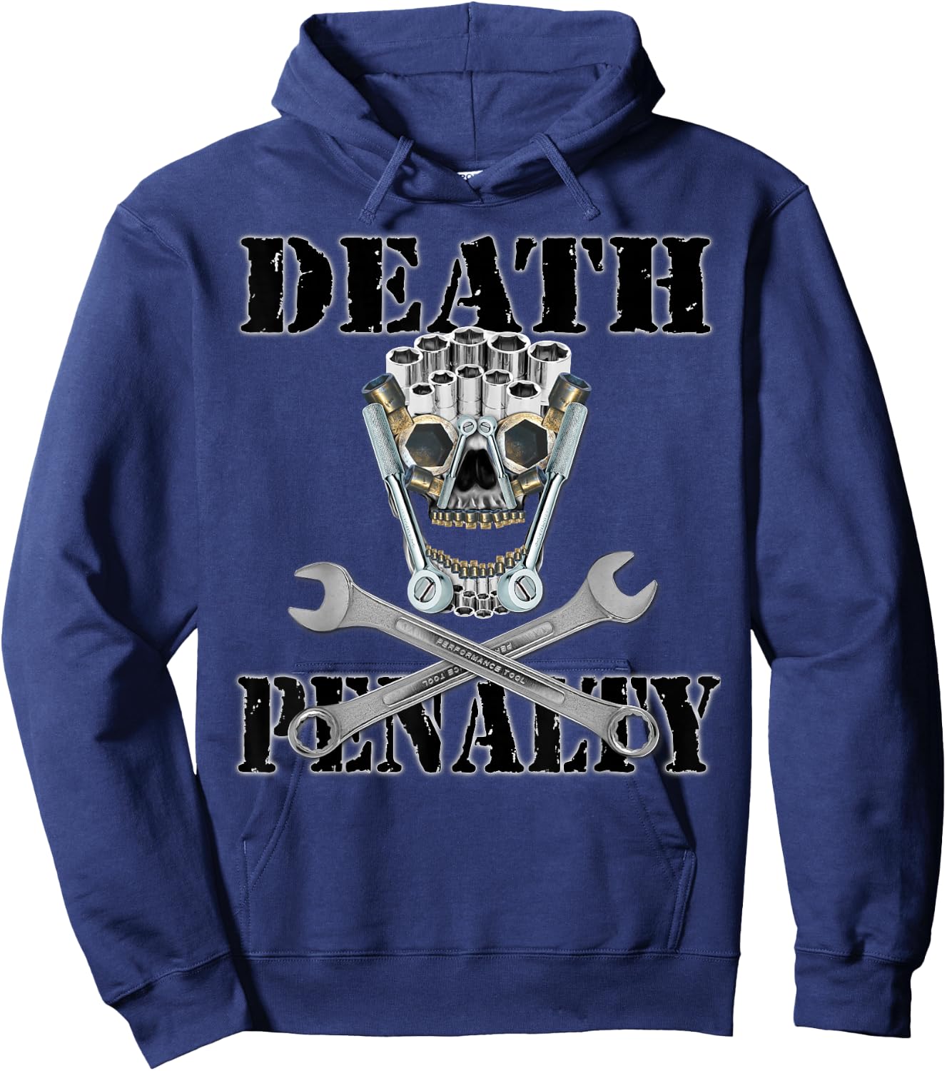 Death Penalty Skull made out of Tools Shirt Hoodie - Hoodie | Navy