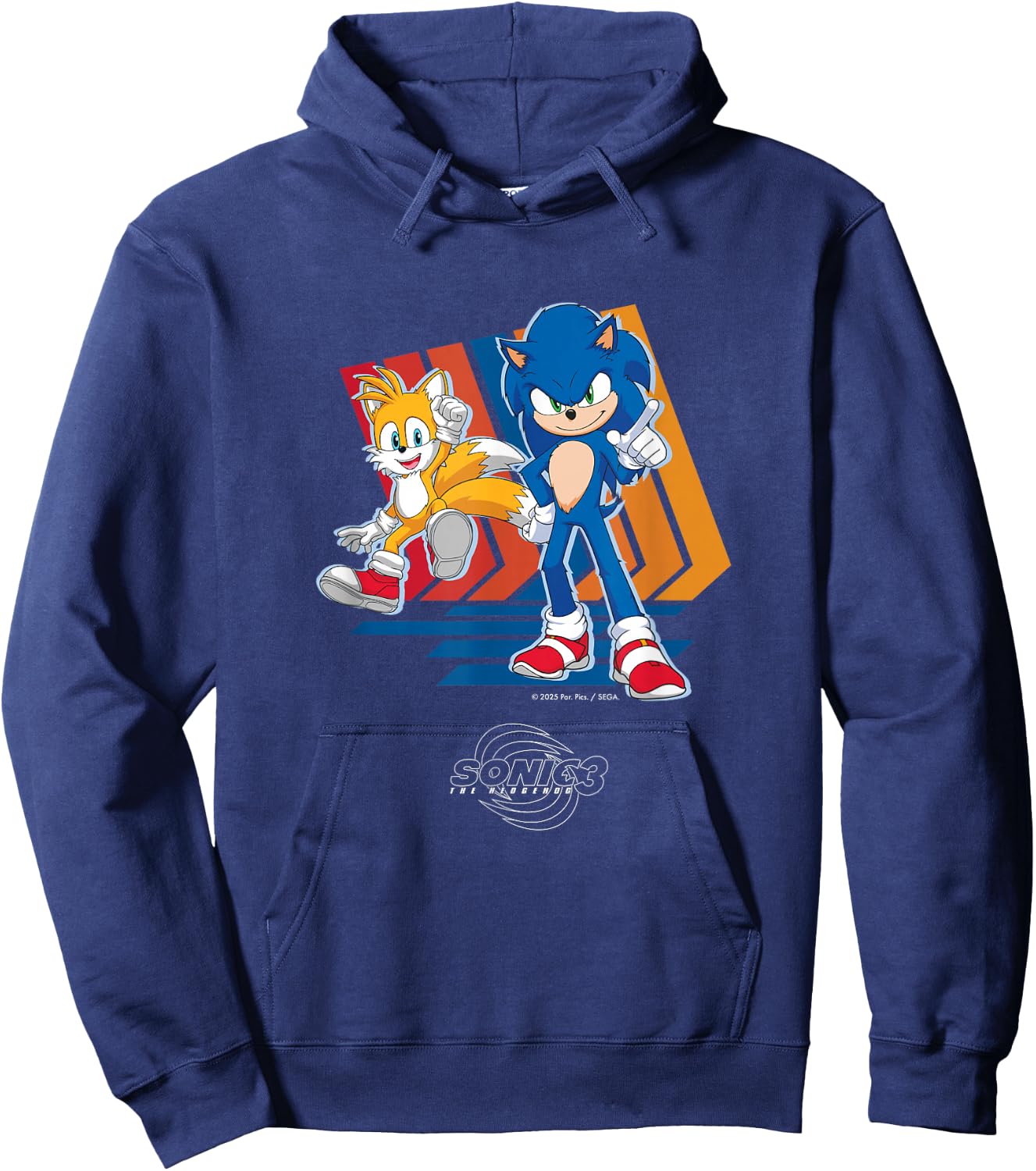 Sonic the Hedgehog 3 - Sonic & Tails Hoodie - Hoodie | Navy