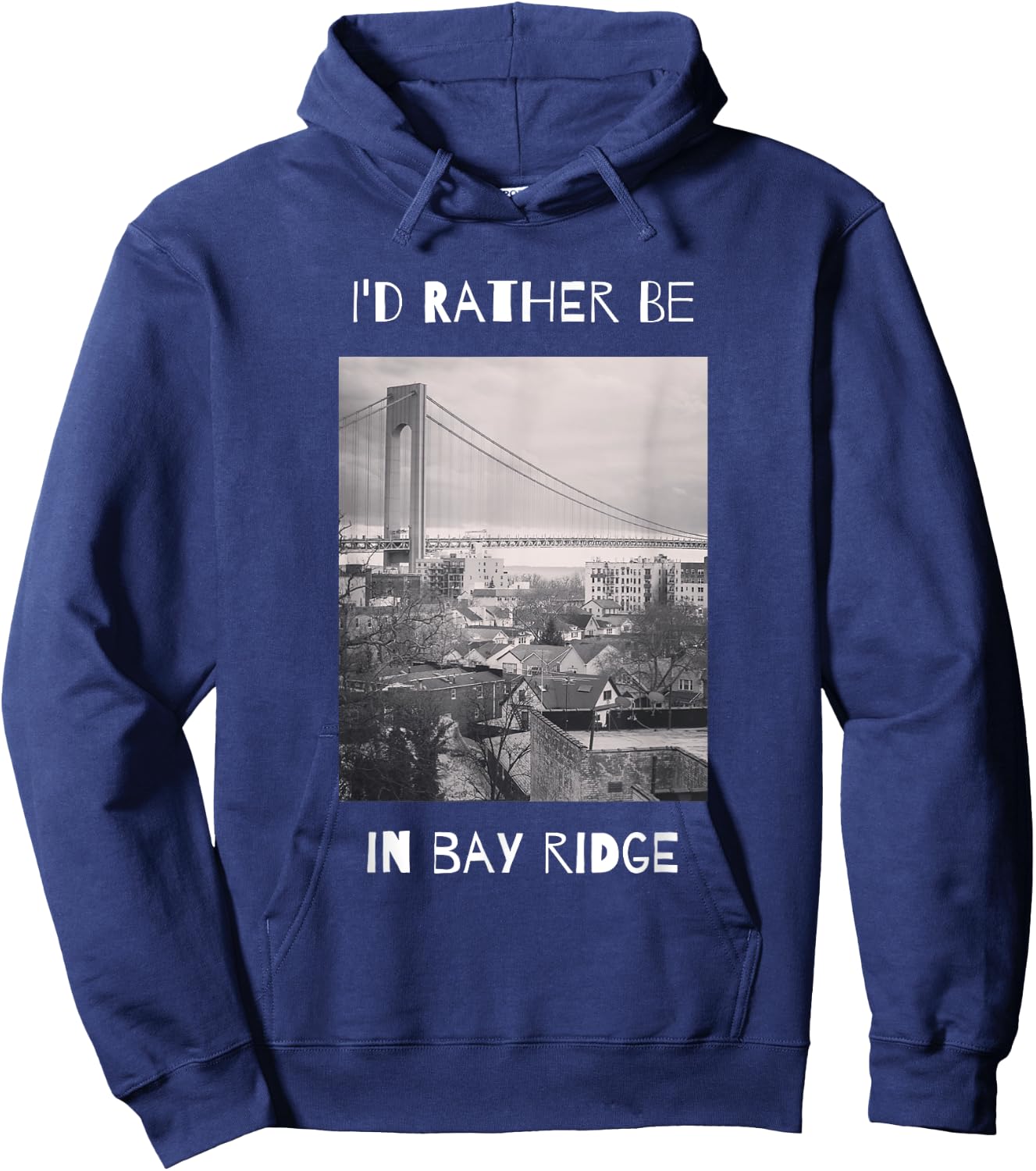 Bay Ridge Brooklyn Hoodie - Hoodie | Navy