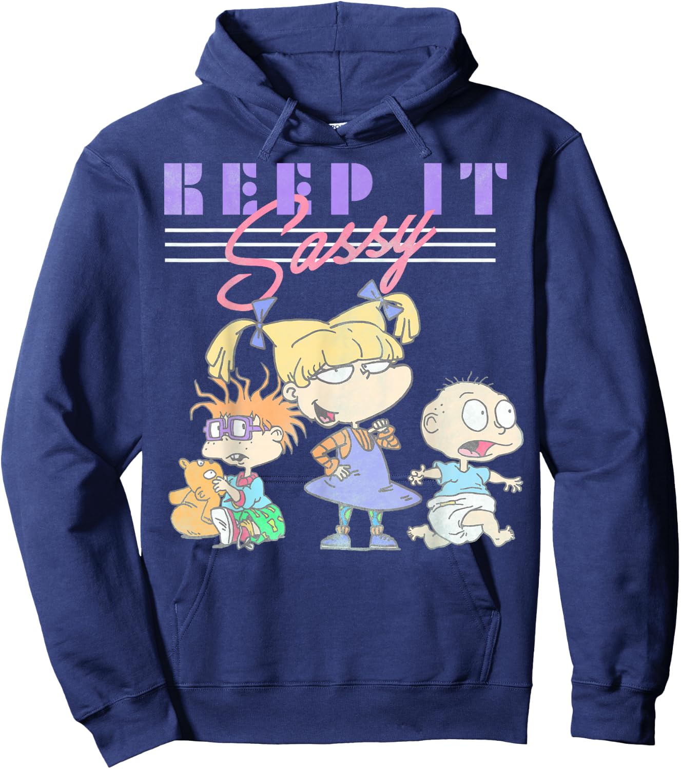 Nickelodeon Rugrats Angelica Keep It Sassy Hoodie - Hoodie | Navy