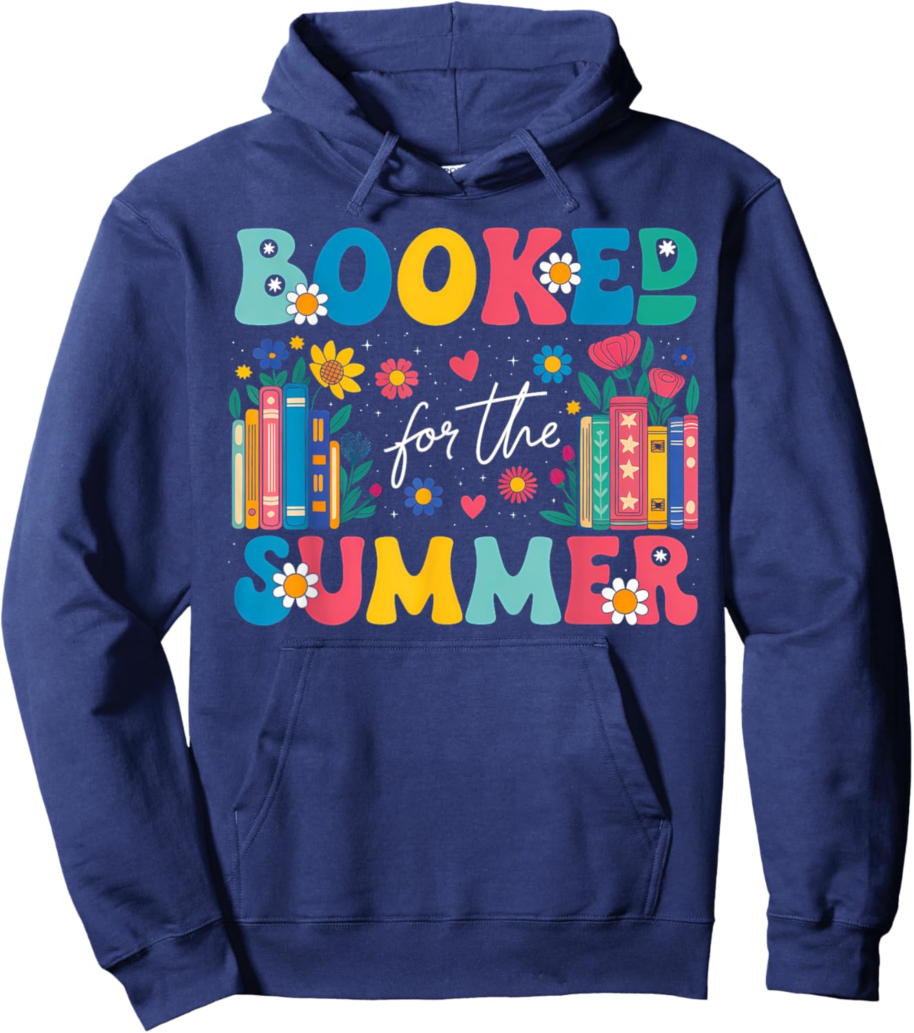 Booked For The Summer Funny Summer Booked Lover Hoodie - Hoodie | Navy