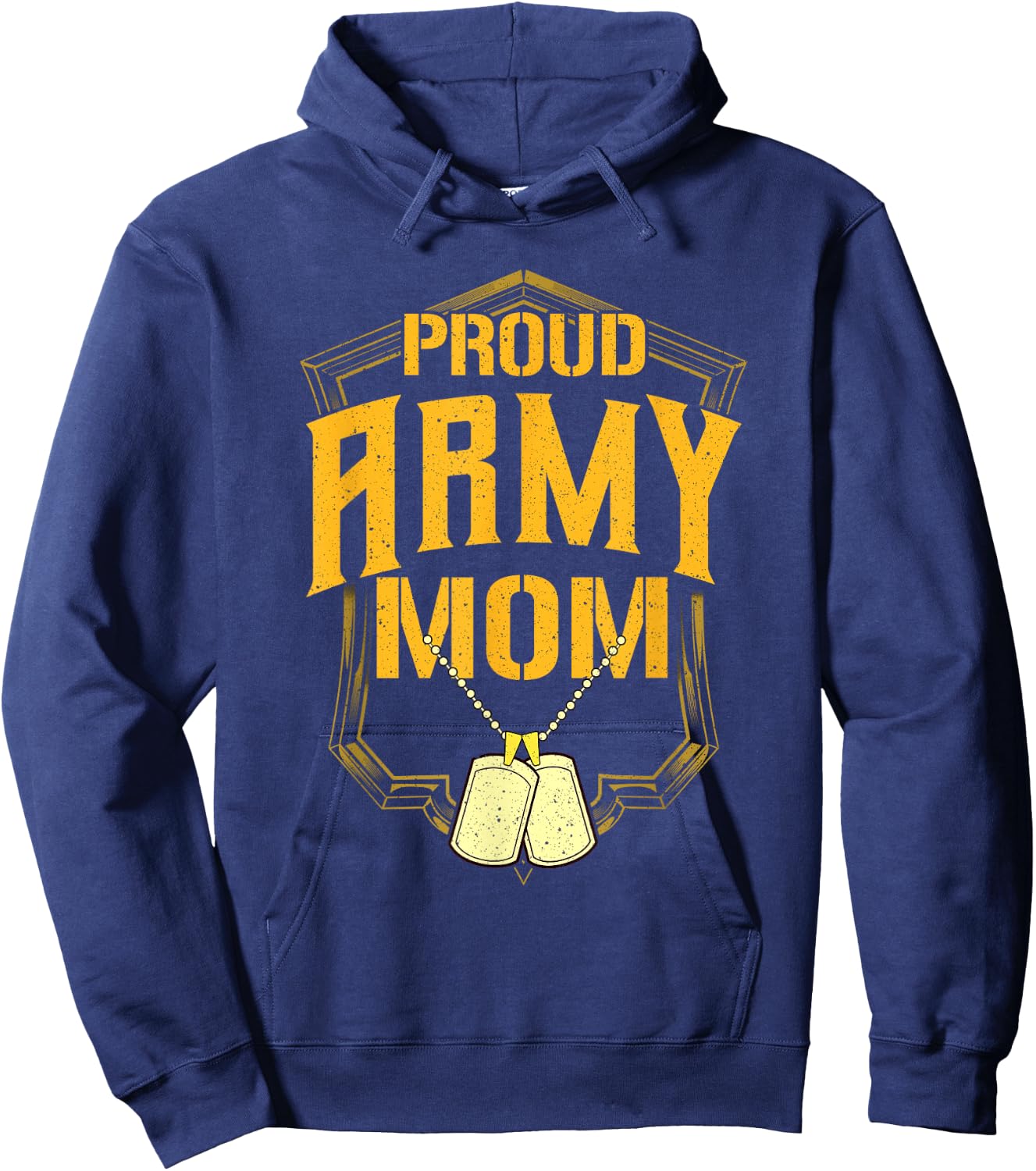 Proud Army Mom Shirt Military Pride T Shirt Hoodie - Hoodie | Navy
