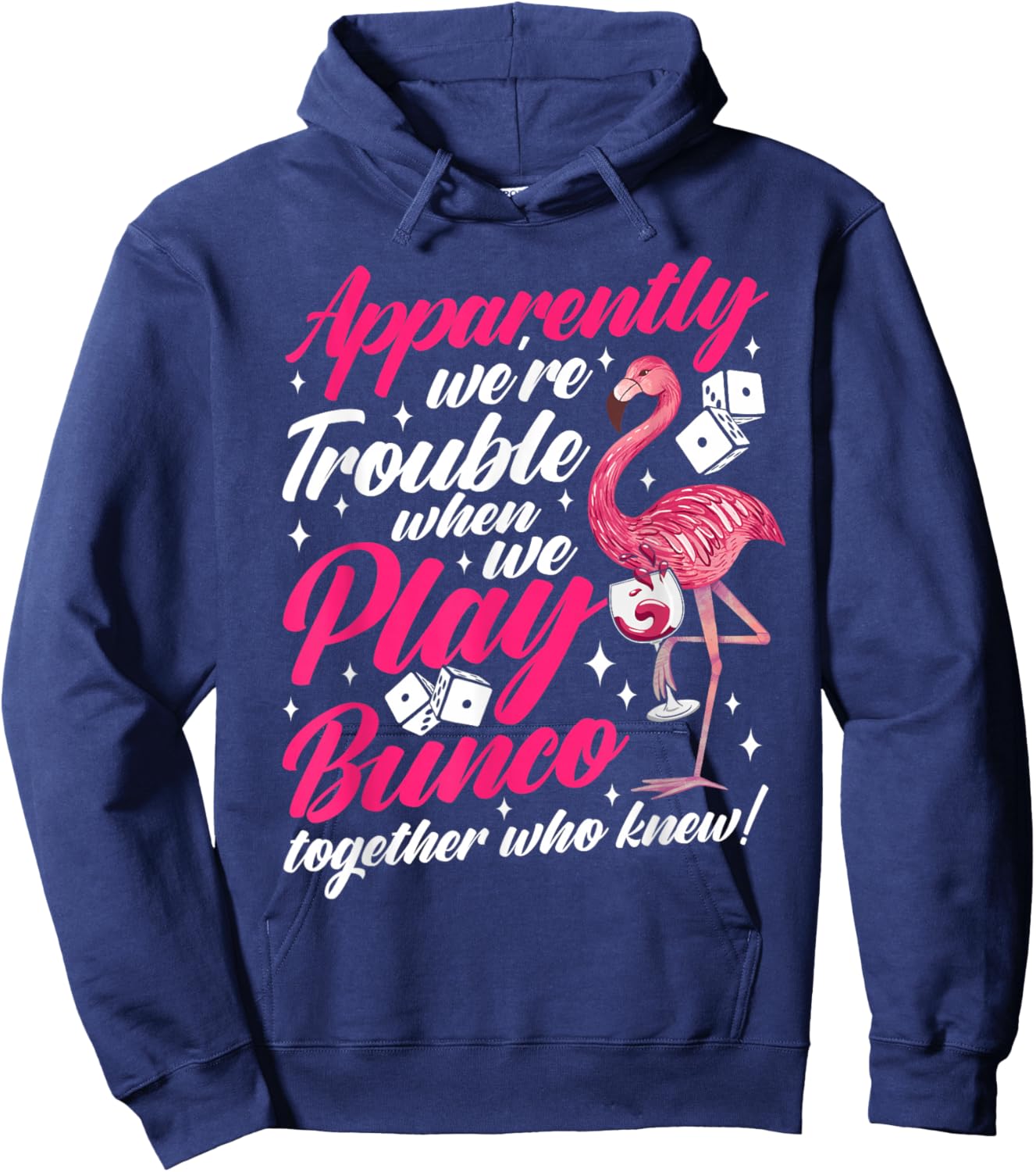 Bunco dice game funny bunco night Hoodie - Hoodie | Navy
