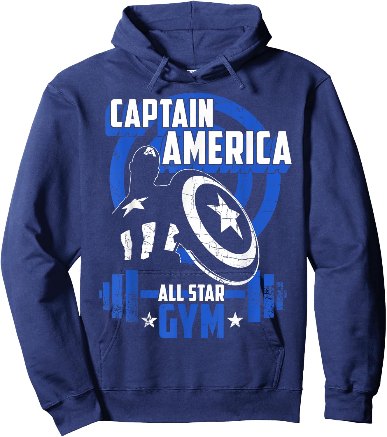 Captain America All-Star Gym Silhouette Hero Hoodie - Hoodie | Navy