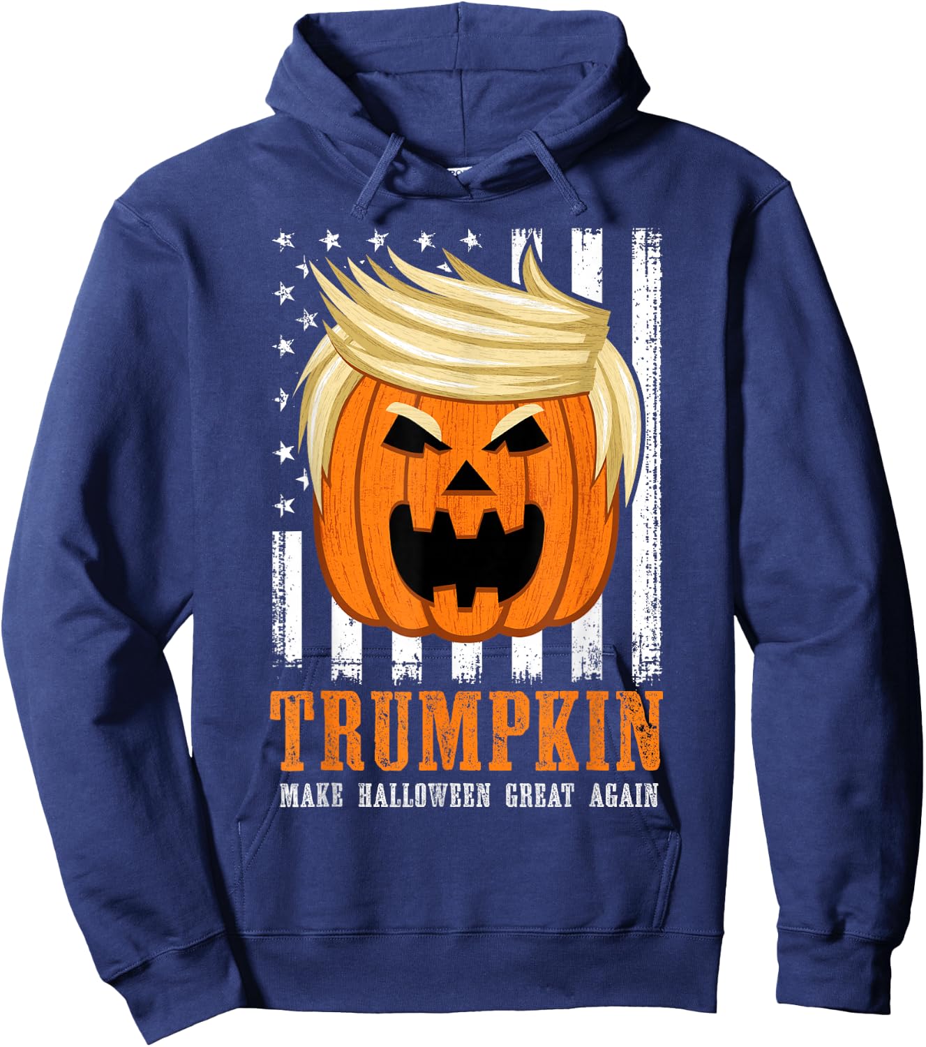 USA Trumpkin Make Halloween Great Again Funny Hoodie - Hoodie | Navy