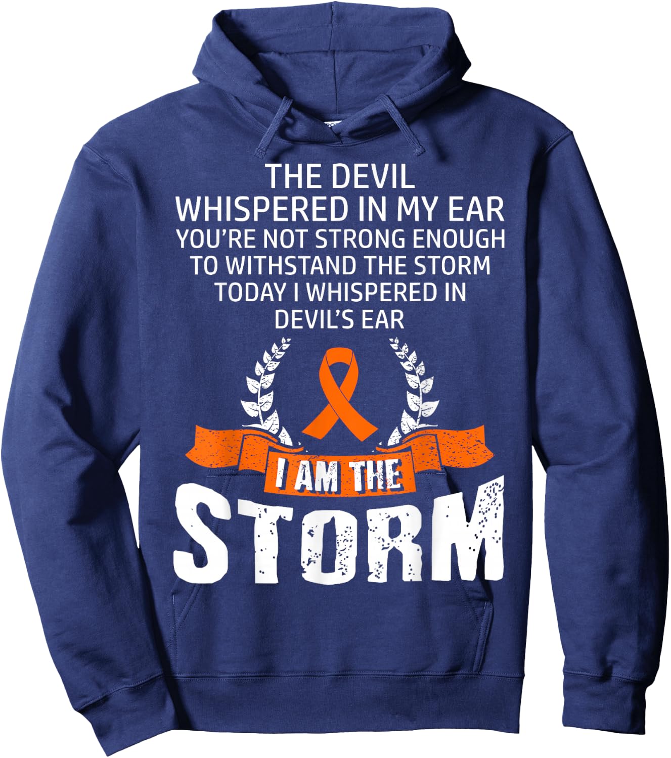 Leukemia Awareness Storm Hoodie - Hoodie | Navy