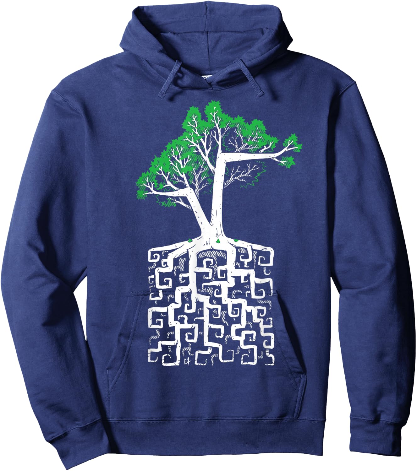 Square Root Pun with a Tree and Math Hoodie - Hoodie | Navy