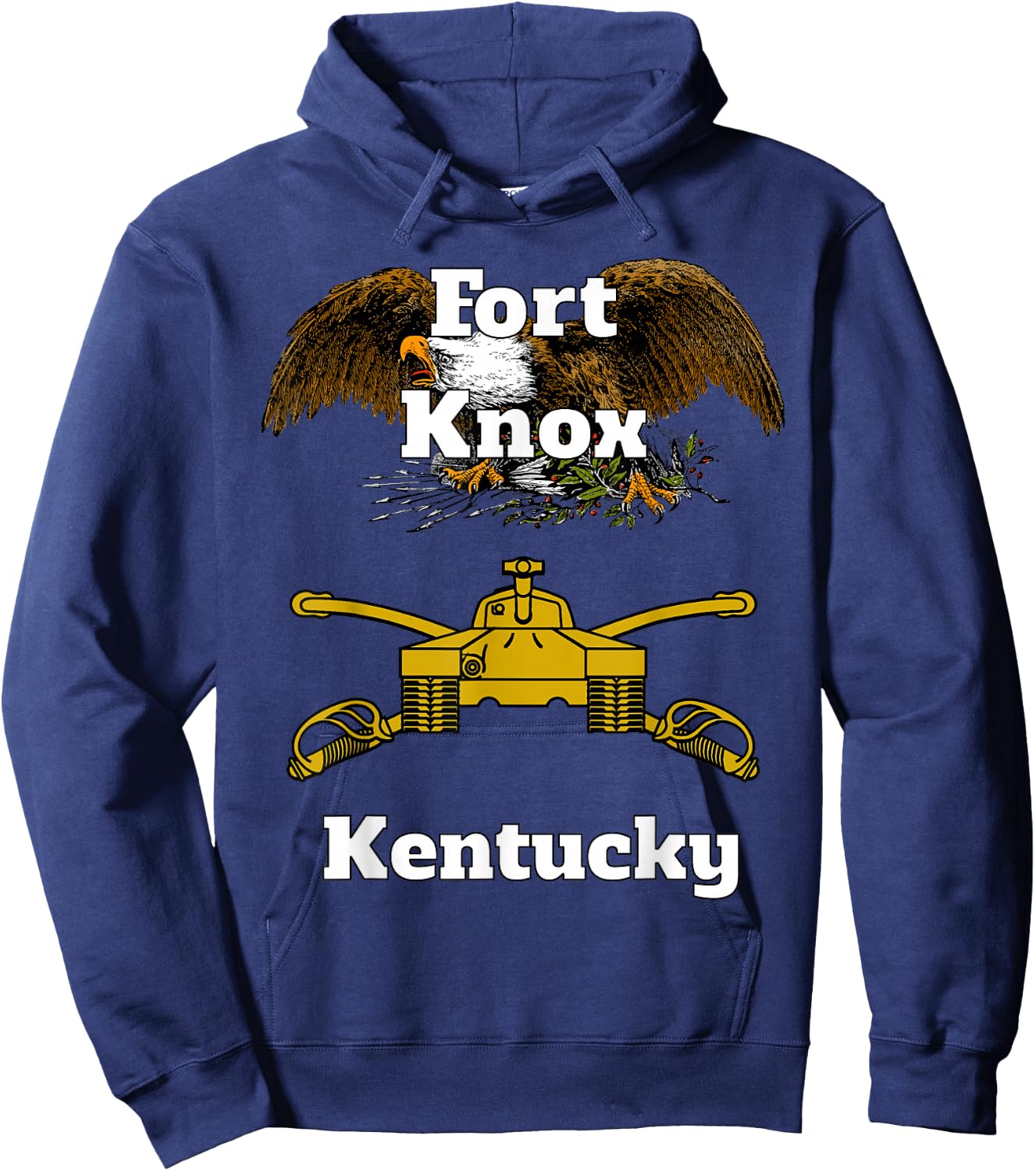 Fort Knox Armor Branch Military Design design Hoodie - Hoodie | Navy