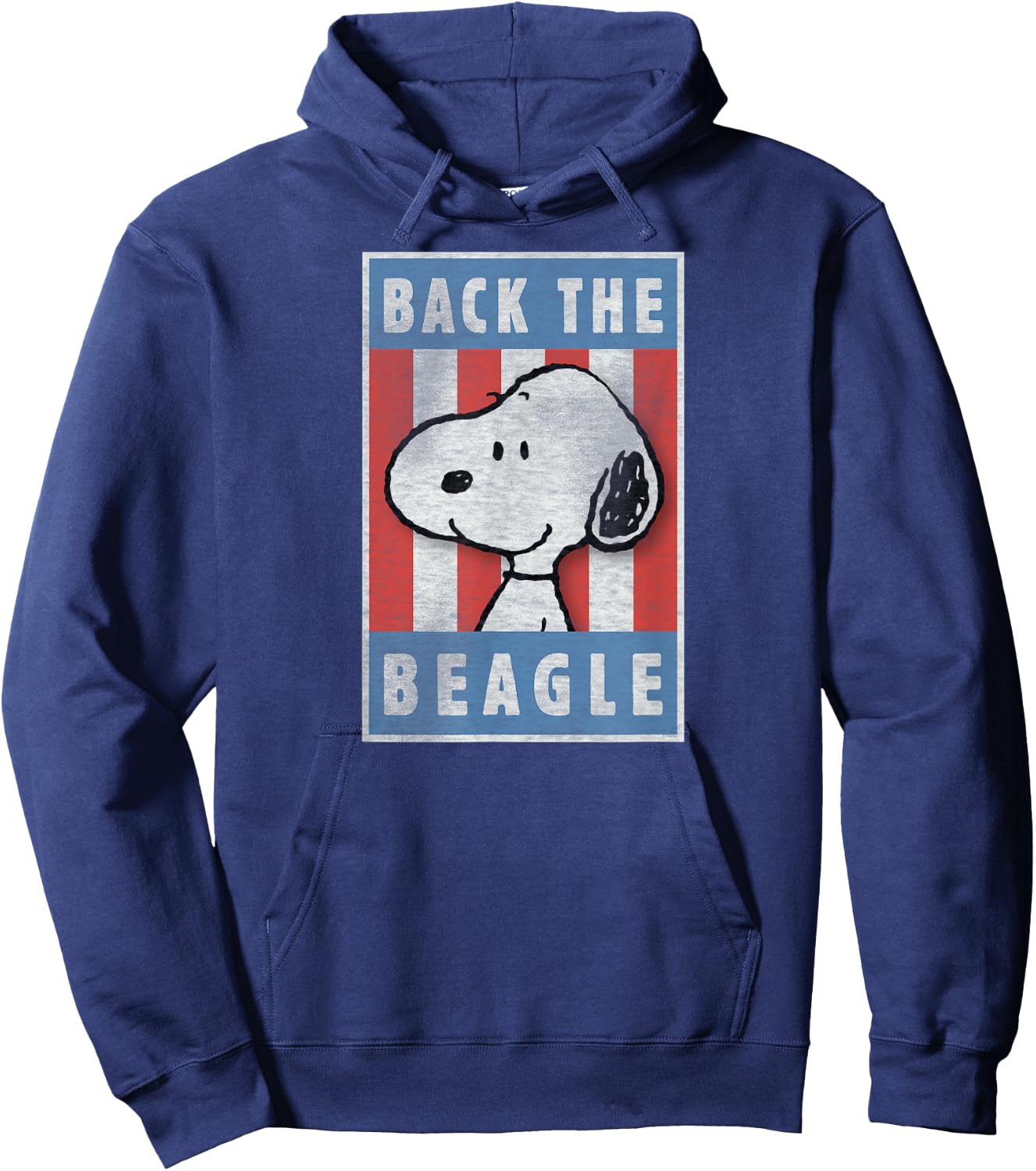 Peanuts Snoopy Back the Beagle Americana Hoodie - Hoodie | Navy