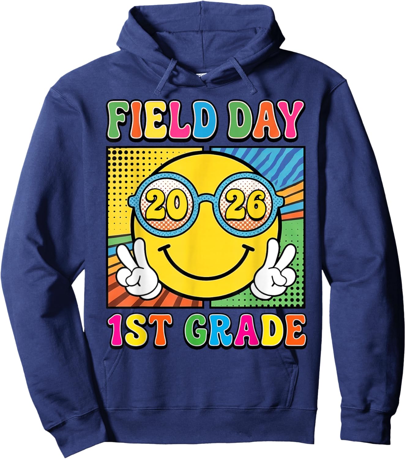 1st Grade Teacher Student First Grade Team Hoodie - Hoodie | Navy