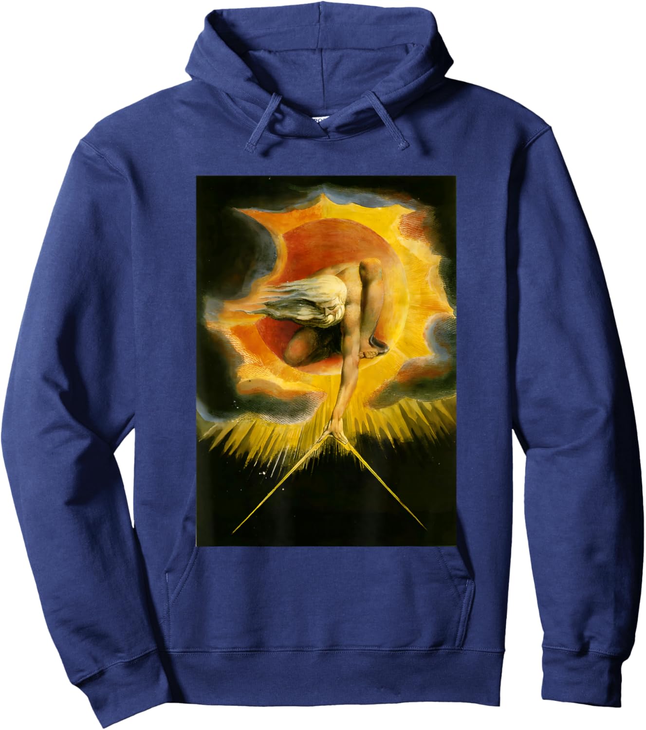 The Ancient of Days by William Blake (1794) Hoodie - Hoodie | Navy
