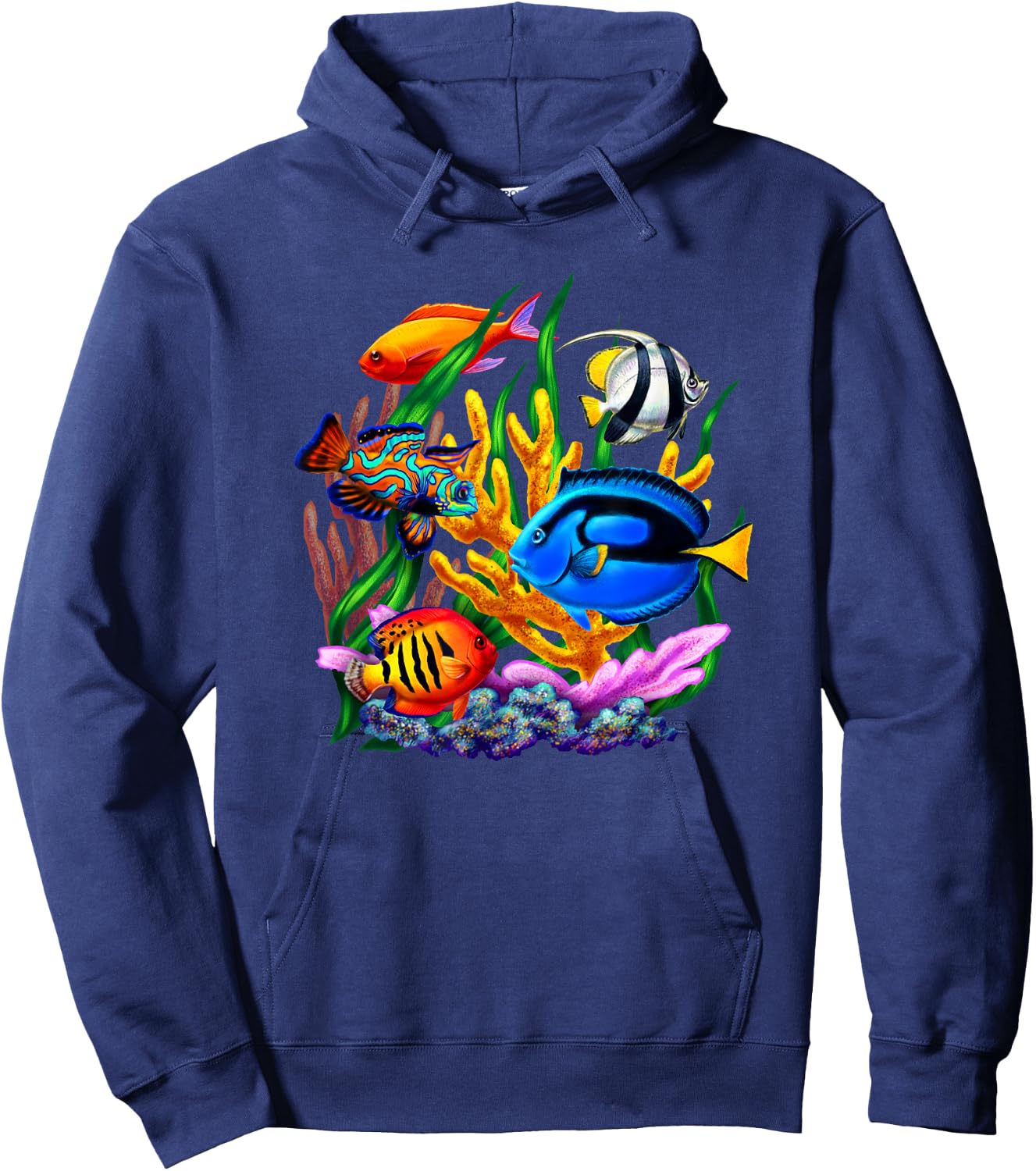 Tropical Fish Hoodie - Hoodie | Navy