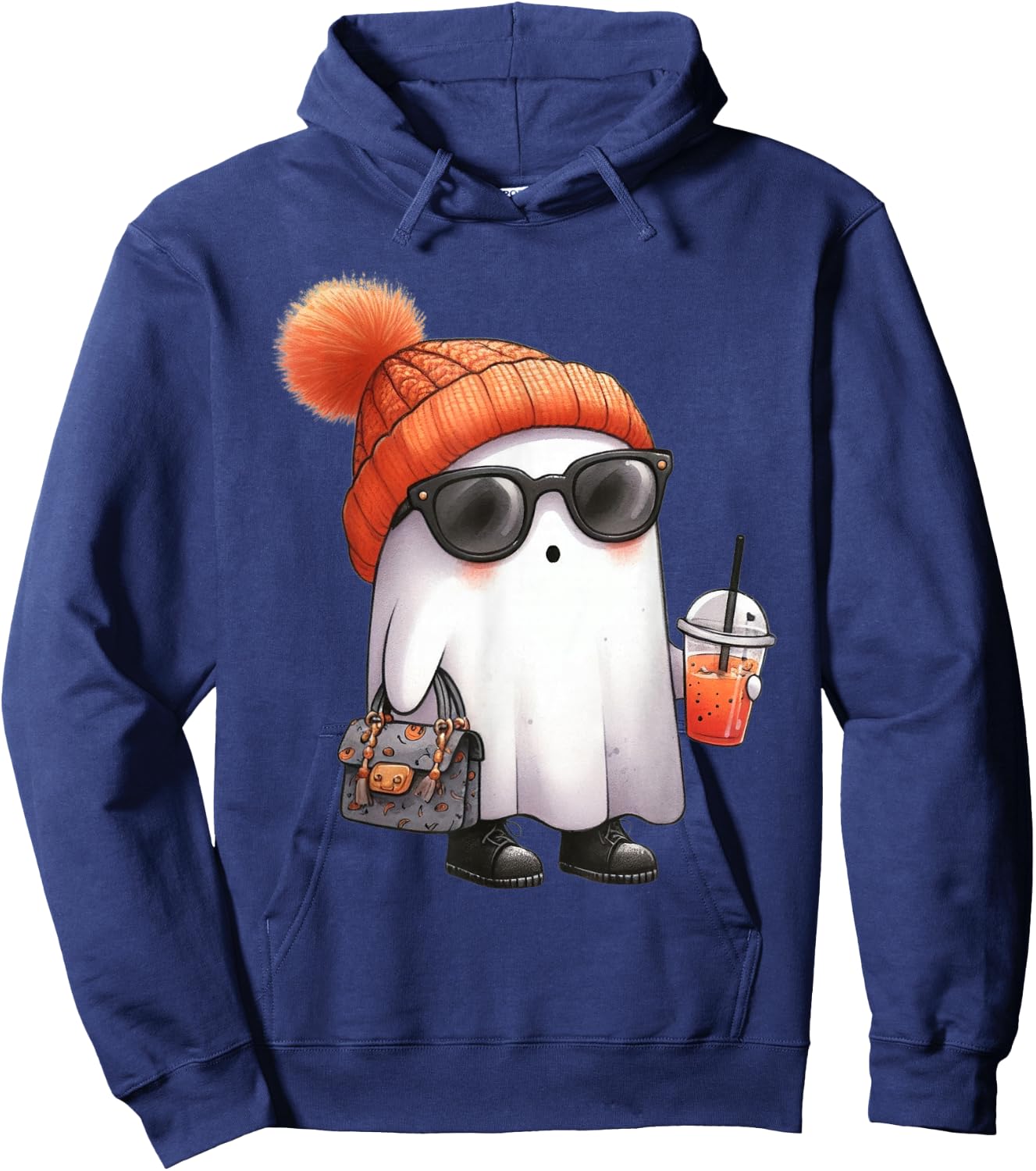 Ghost Halloween Party Costume Kids Hoodie - Hoodie | Navy