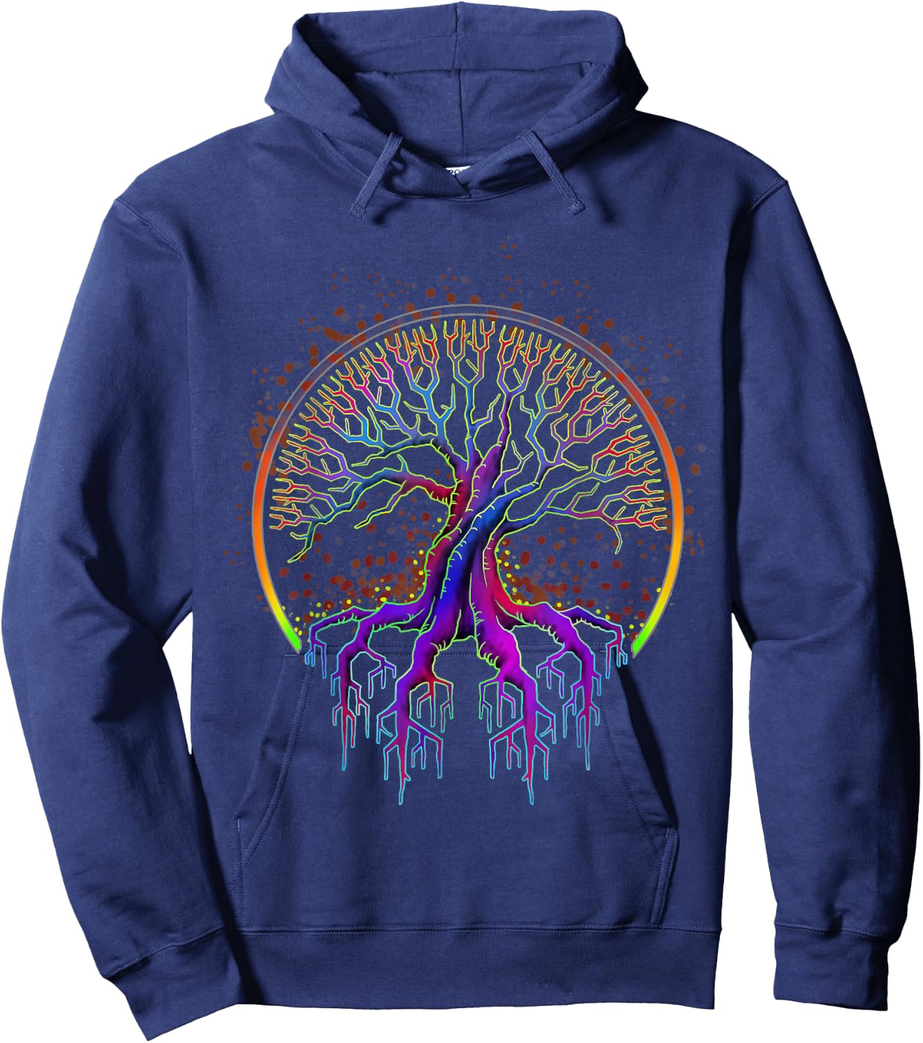 Trippy Tree of Life Gift The Tree of Life Hoodie - Hoodie | Navy