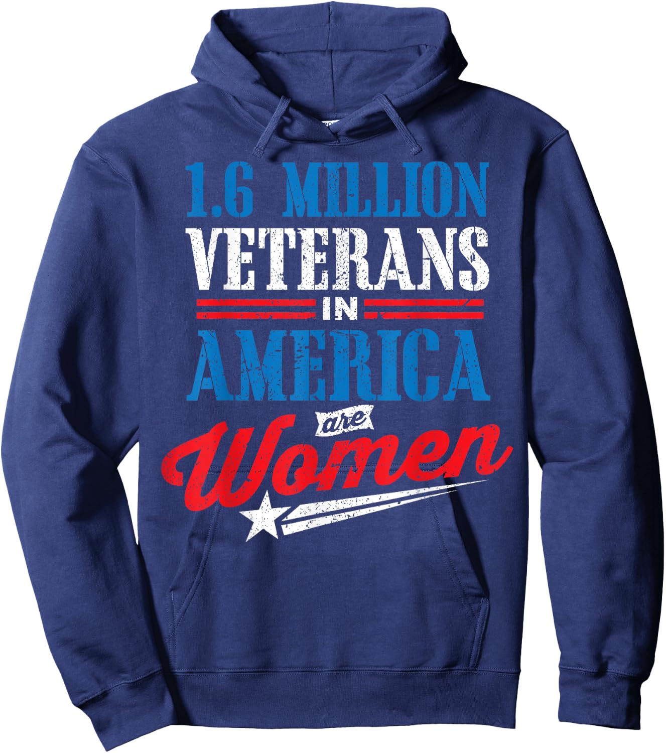 1.6 Million Female Veteran Women Veterans Day Hoodie - Hoodie | Navy
