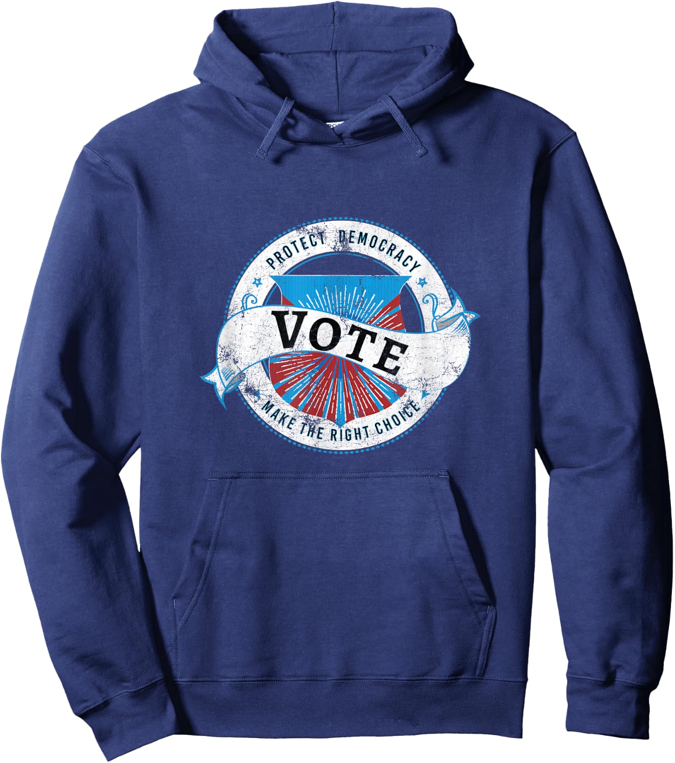 Vote Protect Democracy 2026 Election Hoodie - Hoodie | Navy