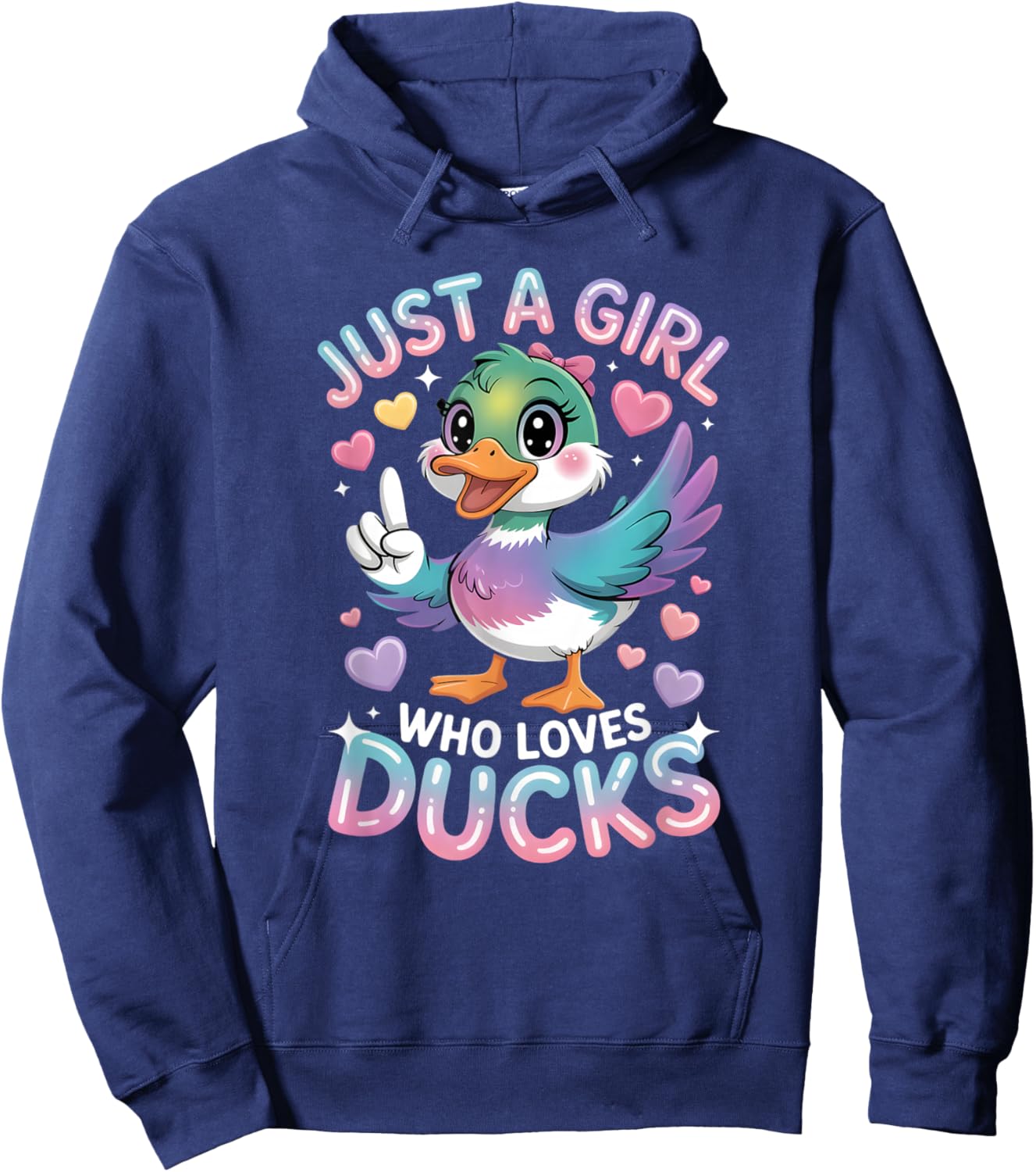 Girls Duck Hoodie - Hoodie | Navy