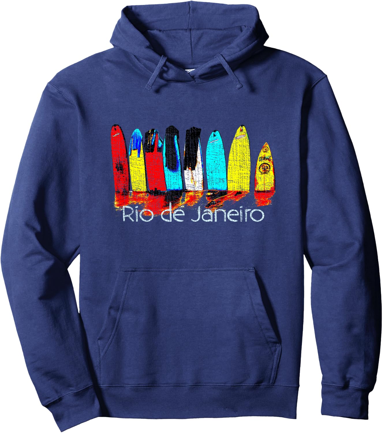 Surf Rio de Janeiro Brazil : Men, Women, Kids Hoodie - Hoodie | Navy