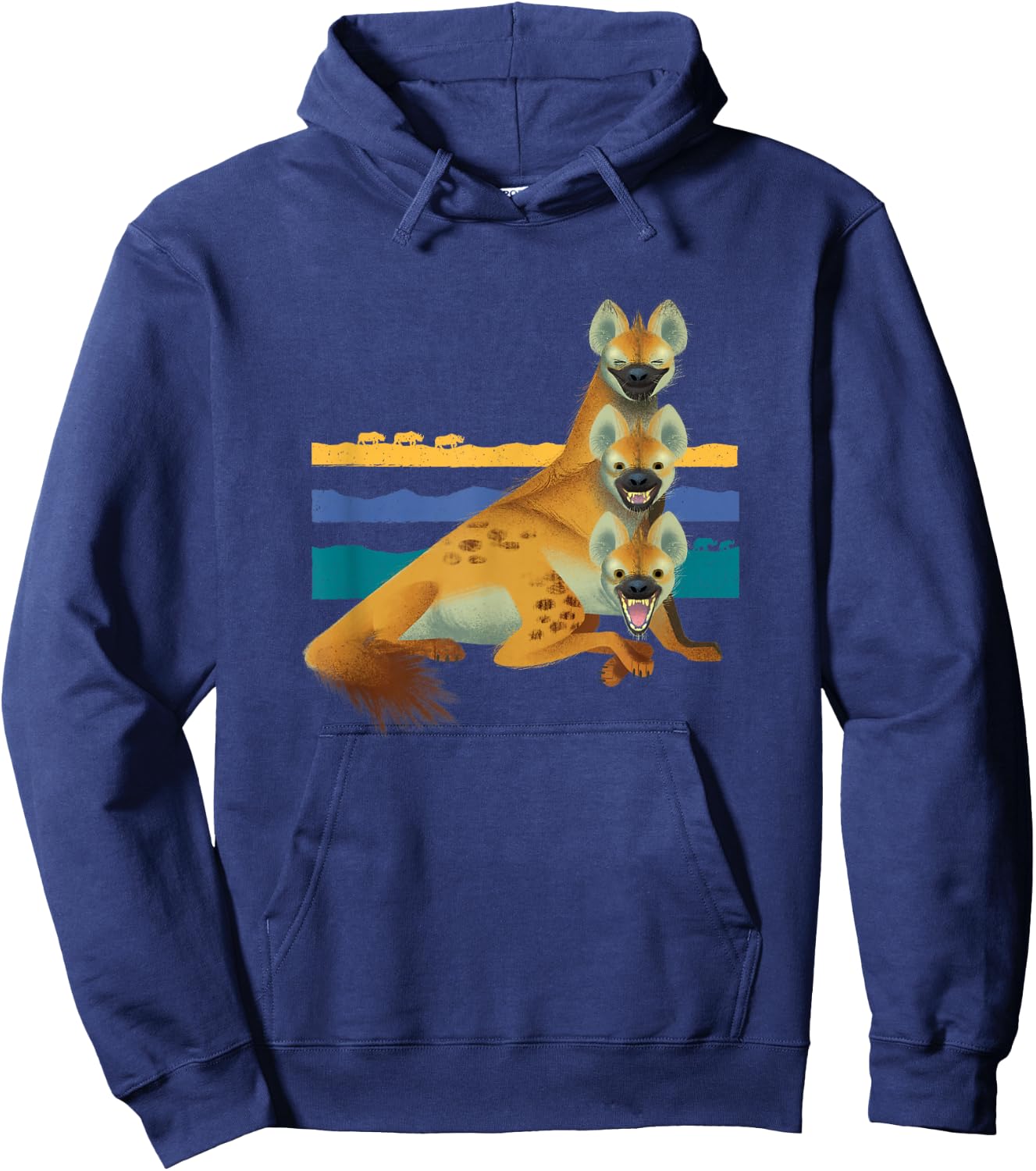 Disney The Lion King Laughing Hyenas Stripes Hoodie - Hoodie | Navy
