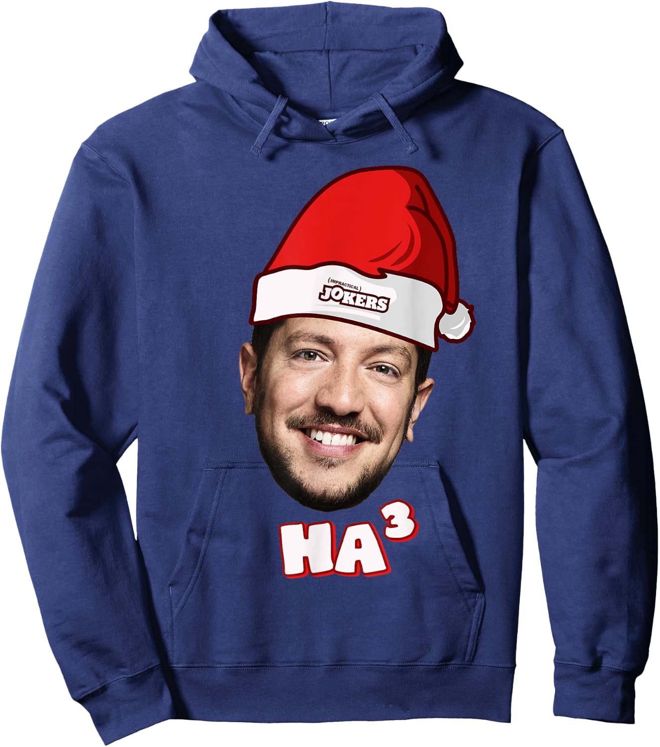 Impractical Jokers Black Santa Cartoon Hoodie - Hoodie | Navy