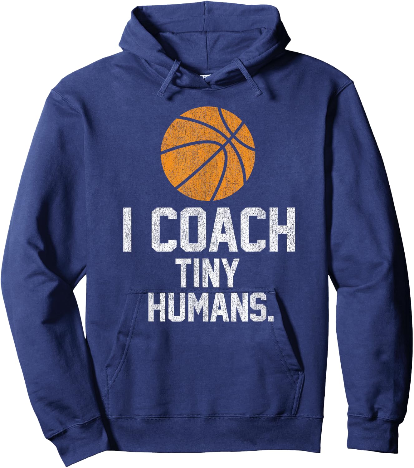 Basketball Coach Tiny Humans Sports Gift Hoodie - Hoodie | Navy