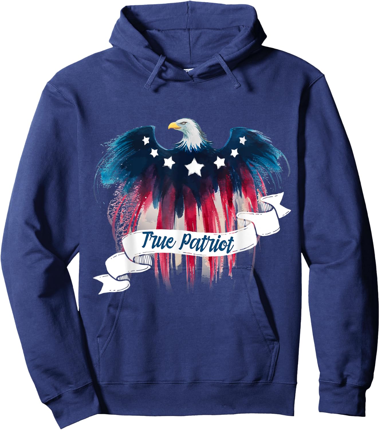 True Patriot Patriotic Eagle Kids Men Hoodie - Hoodie | Navy