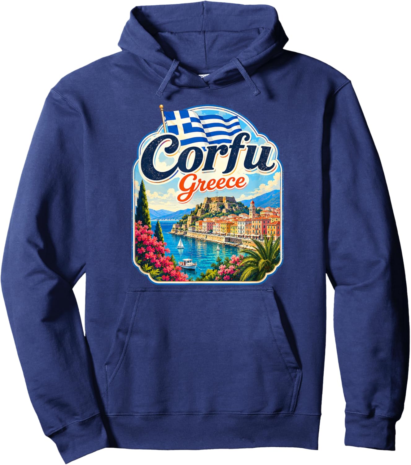 Corfu Island Greece Corfu Hoodie - Hoodie | Navy