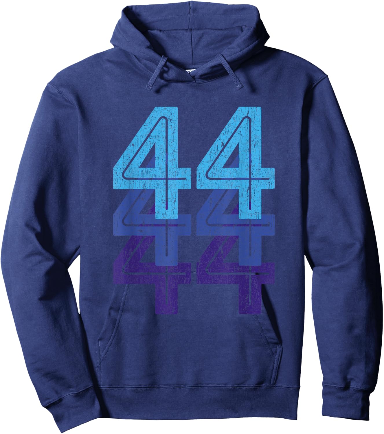 44 T Shirt 44th Birthday Sports Team Year Age Hoodie - Hoodie | Navy