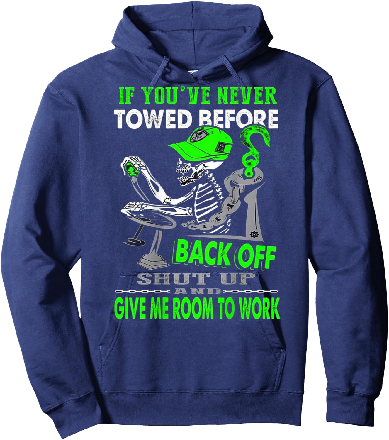 Proud Tow Truck Operator Hoodie - Hoodie | Navy