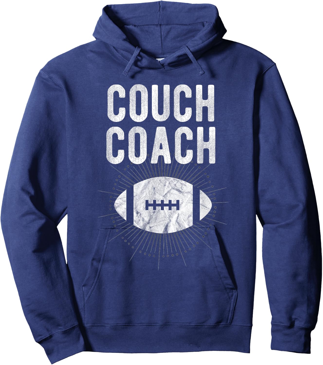 Couch Coach Football Hoodie - Hoodie | Navy