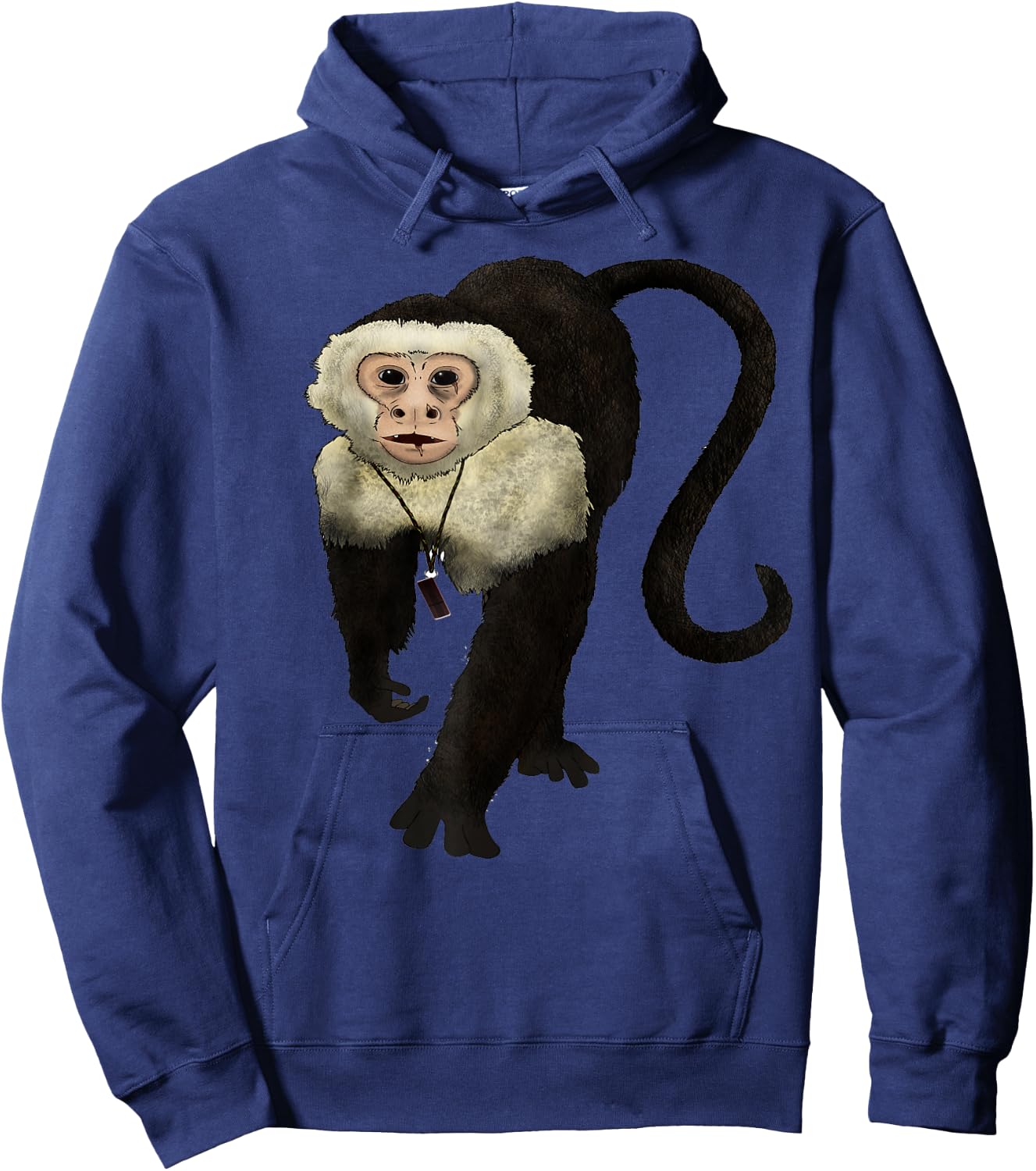 Capuchin Monkey Shirt - Capuchin Monkey Hoodie - Hoodie | Navy