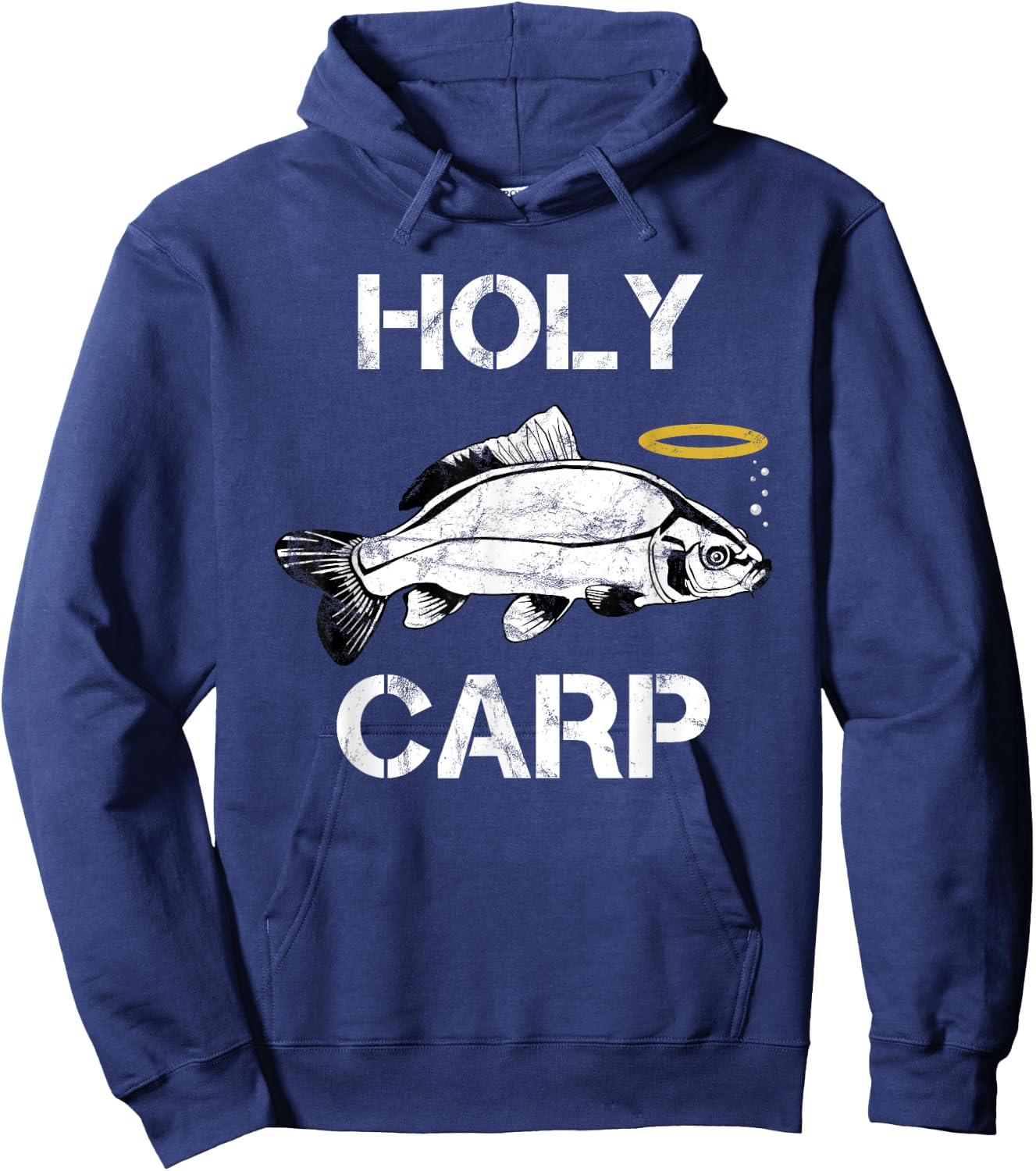 Holy Carp - Funny Carp Fishing Hoodie - Hoodie | Navy