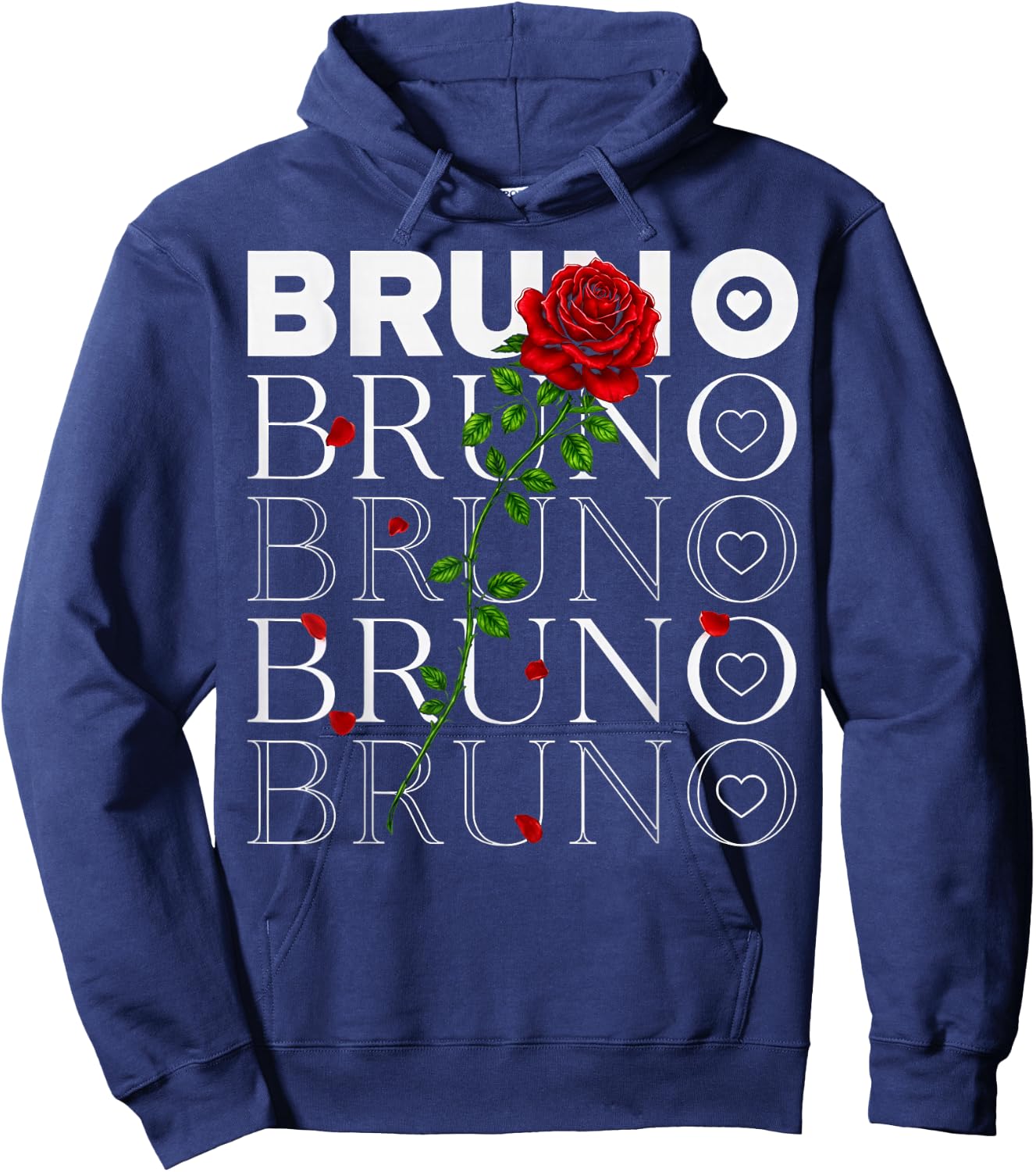 Vintage Bruno Name Classic Gifts Women Kids Hoodie - Hoodie | Navy